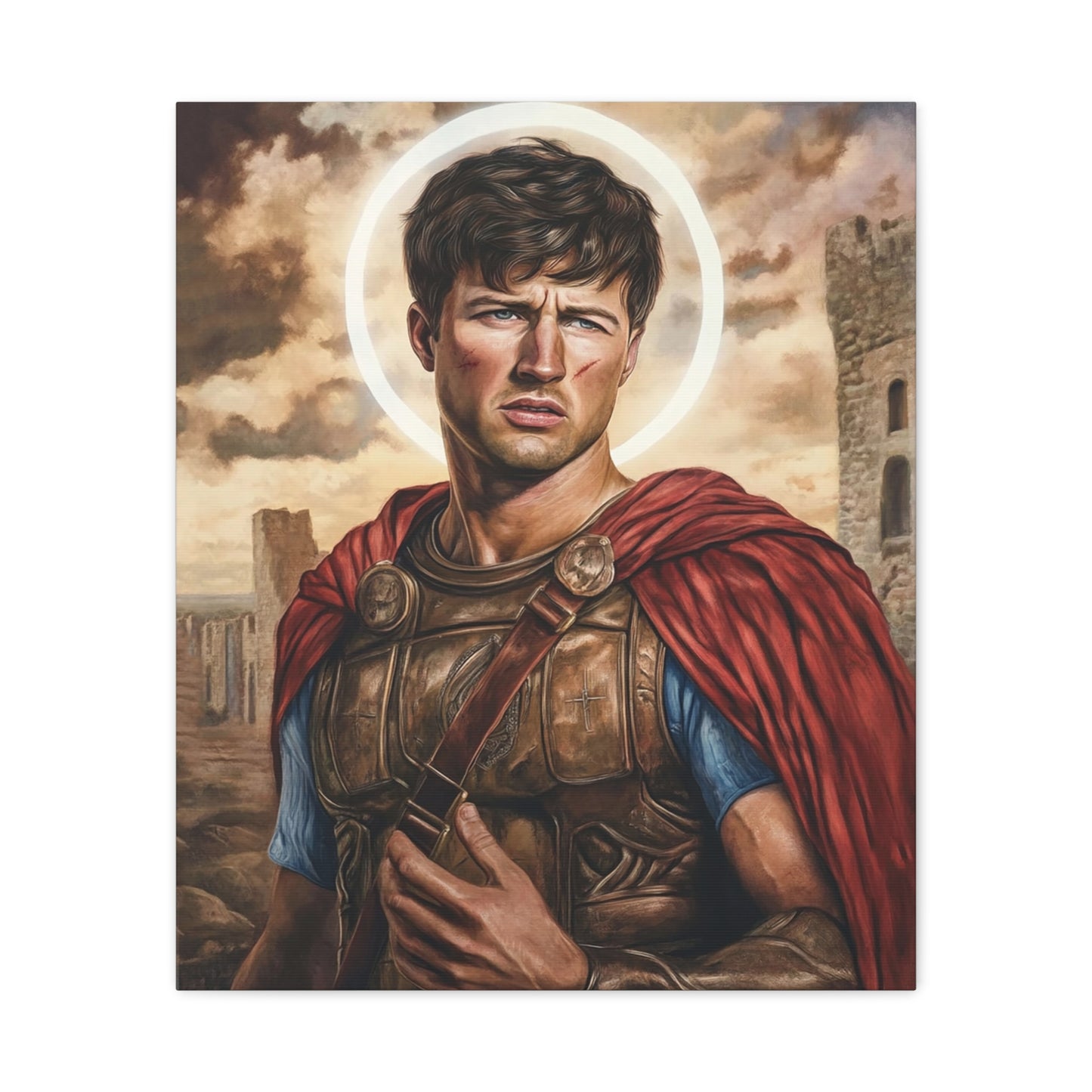St. Expedite Catholic Canvas Wall Art, Christian Decor
