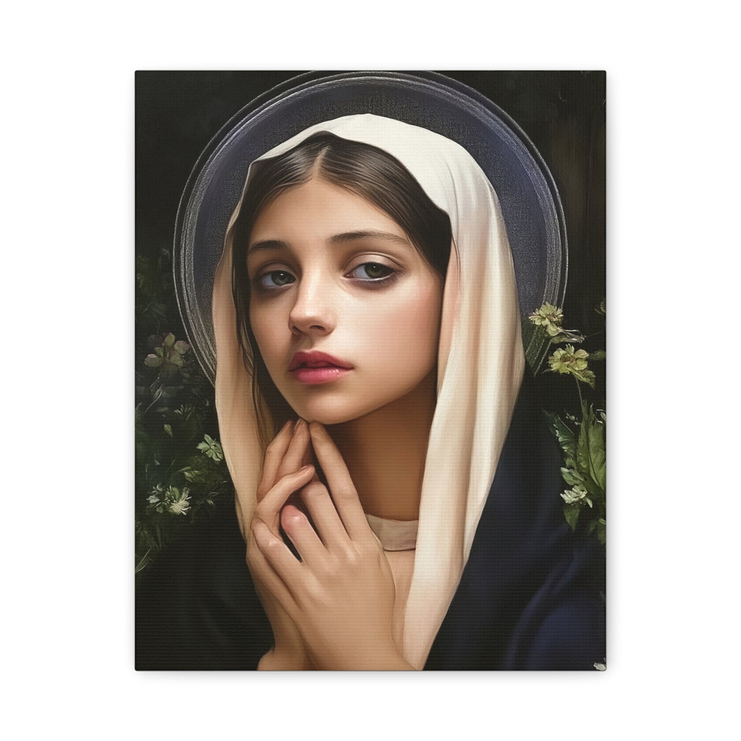 St. Elizabeth of Hungary Catholic Canvas Wall Art, Christian Decor