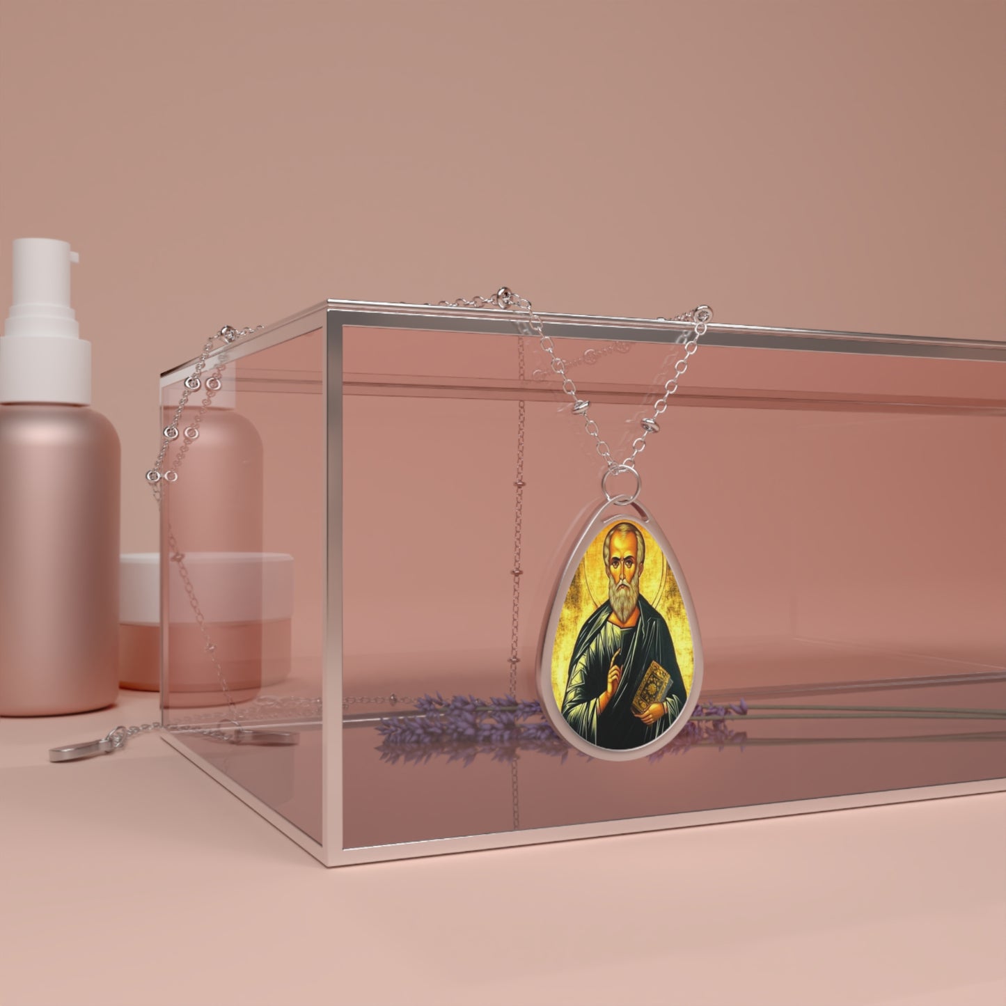 Aristides the Athenian Catholic Necklace Drop Pendant