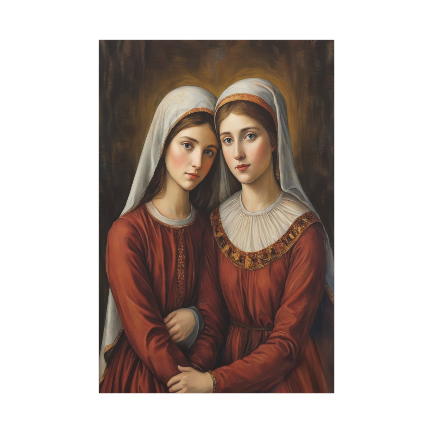 Ready to Hang - Sts. Perpetua and Felicity Catholic Canvas Wall Art, Christian Decor