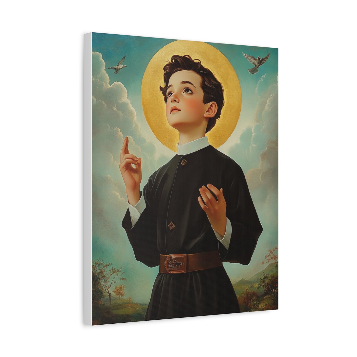 St. Dominic Savio Catholic Canvas Wall Art, Christian Decor