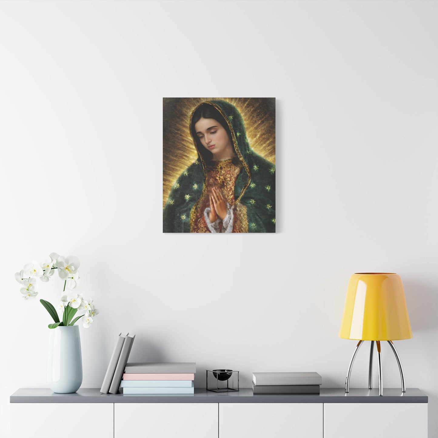 Ready to Hang - Our Lady of Guadalupe Catholic Canvas Wall Art, Christian Decor