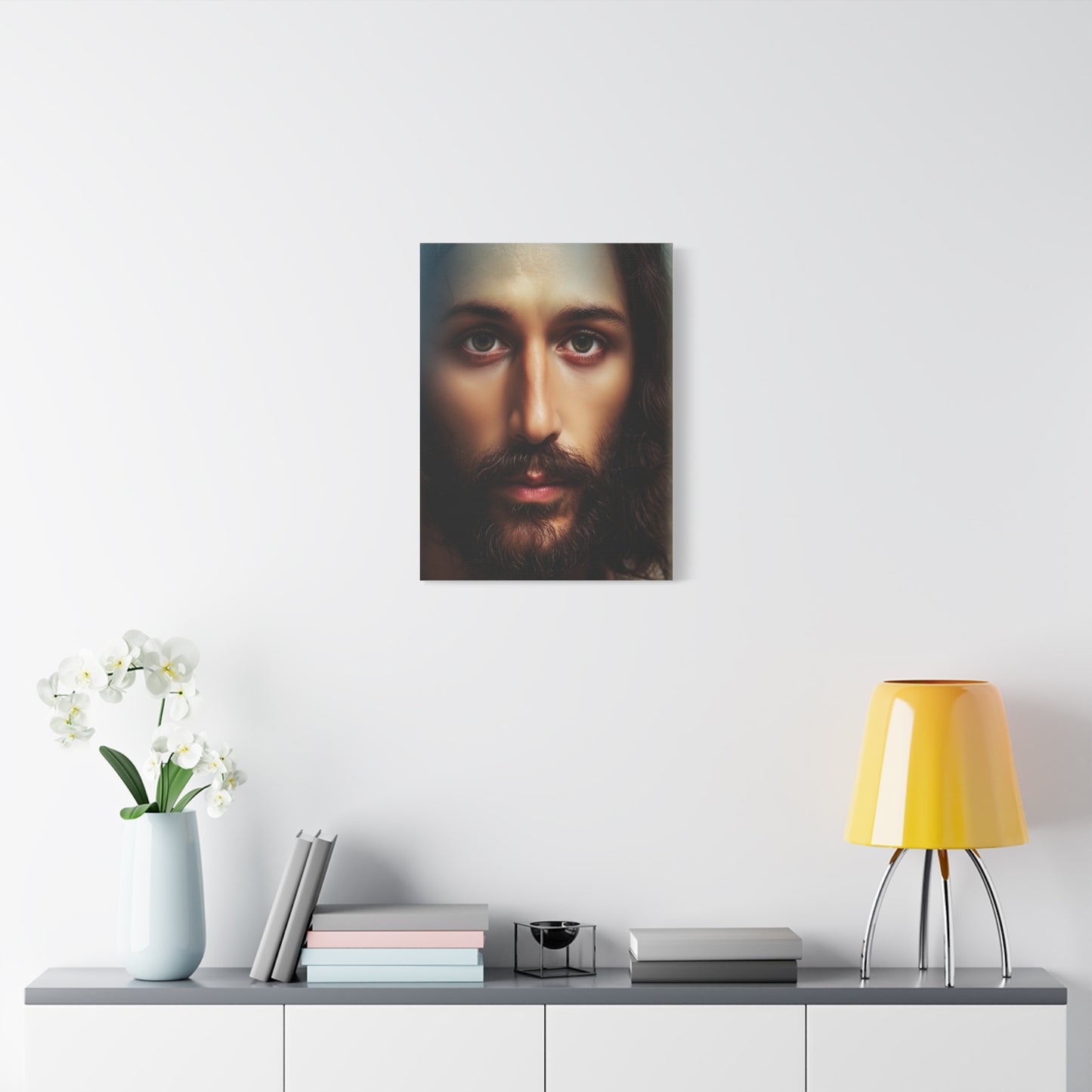 Jesus Christ Holy Face Catholic Canvas Wall Art, Christian Decor