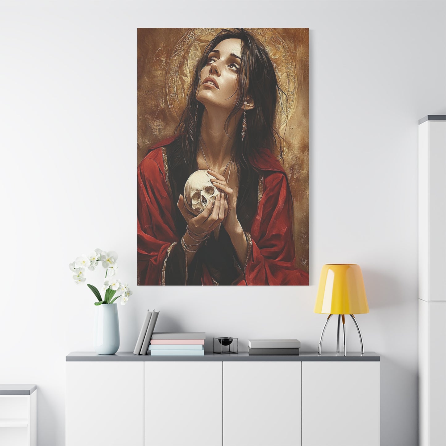 St. Mary Magdalene Catholic Canvas Wall Art, Christian Decor