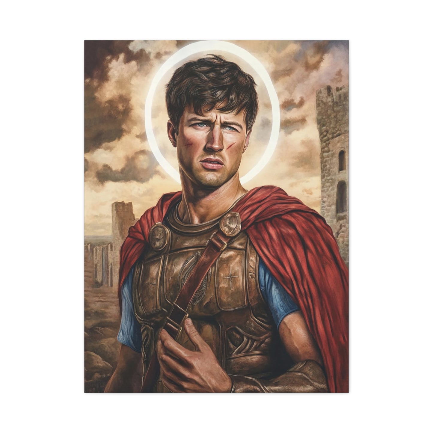 St. Expedite Catholic Canvas Wall Art, Christian Decor