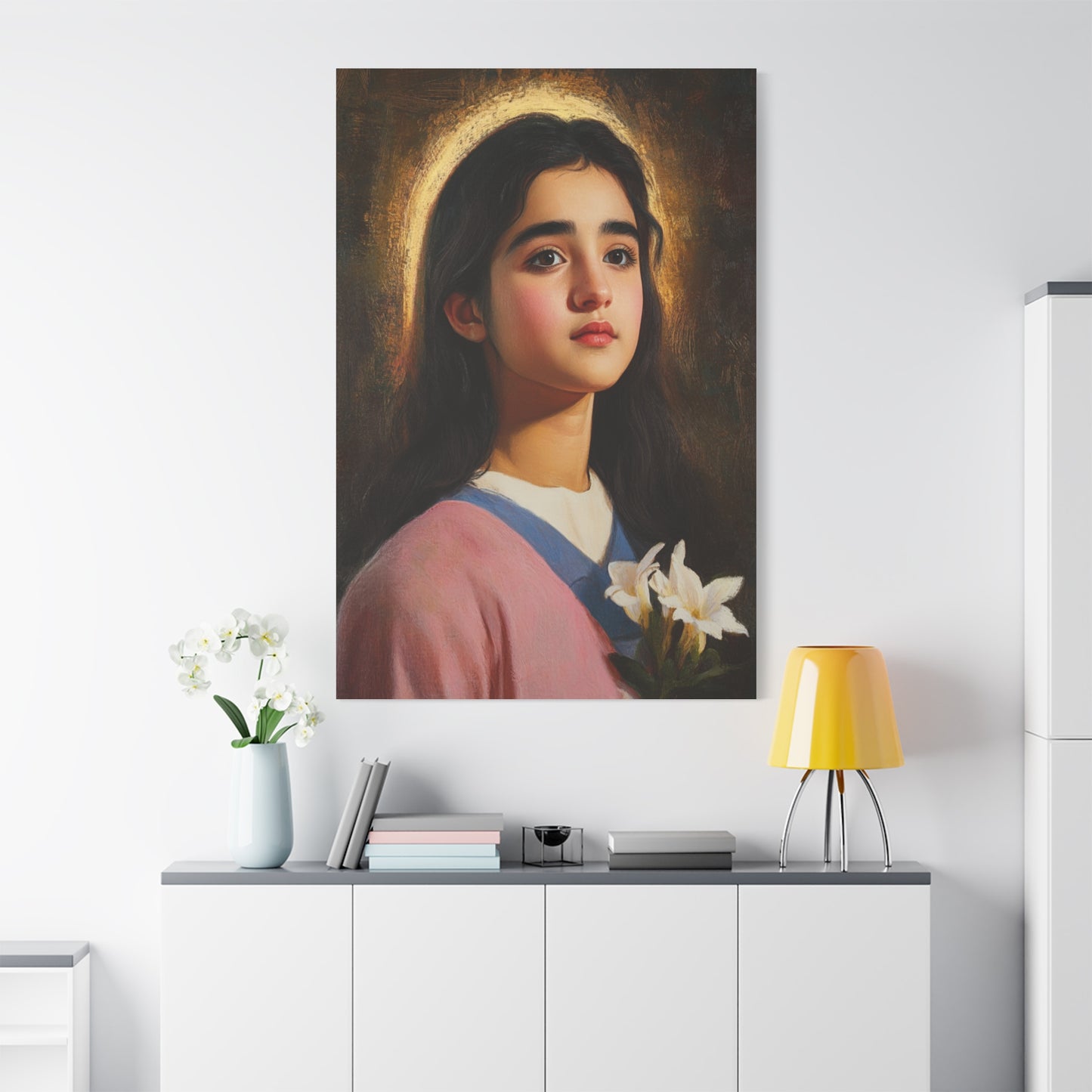Ready To Hang - St. Maria Goretti st Catholic Canvas Wall Art, Christian Decor