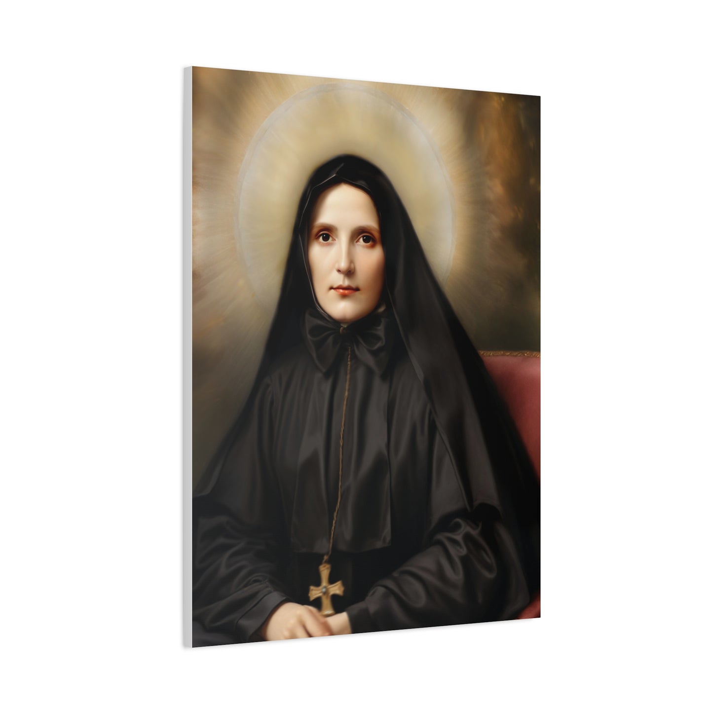 St. Frances Xavier Cabrini Catholic Canvas Wall Art, Christian Decor