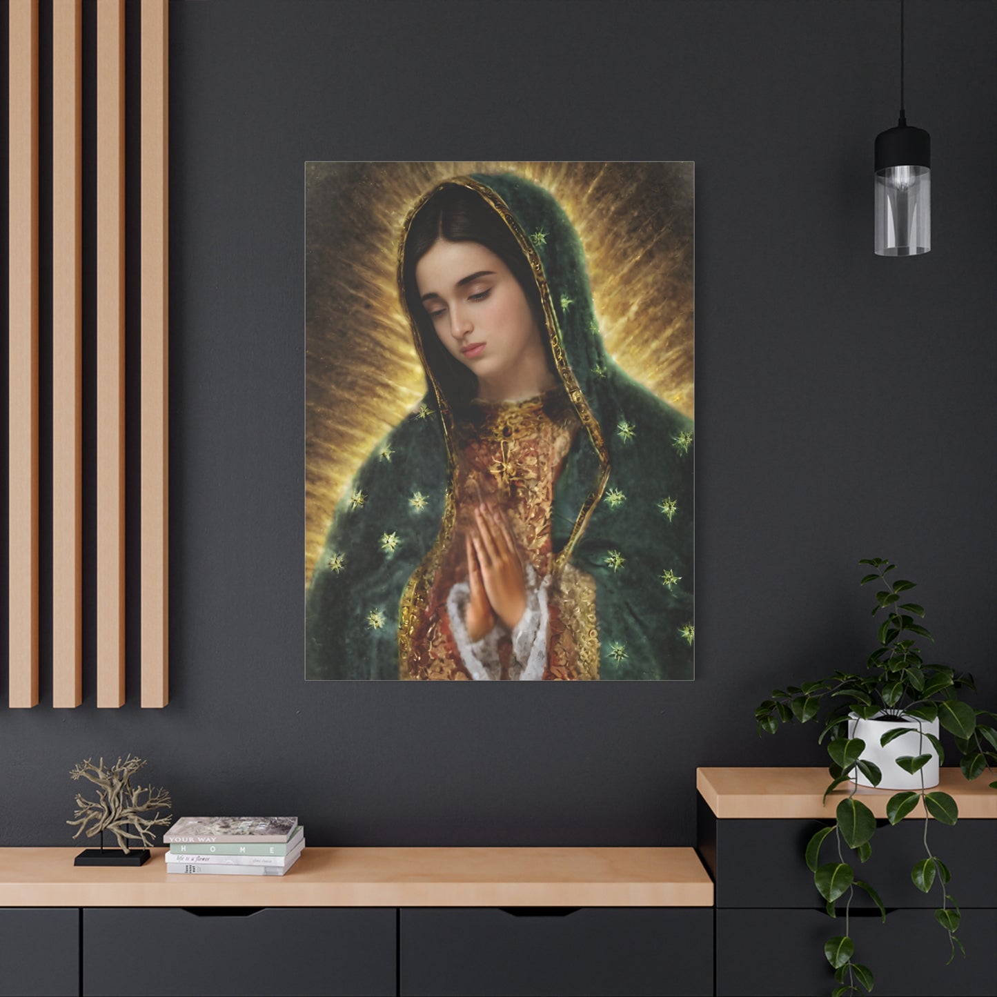 Ready to Hang - Our Lady of Guadalupe Catholic Canvas Wall Art, Christian Decor
