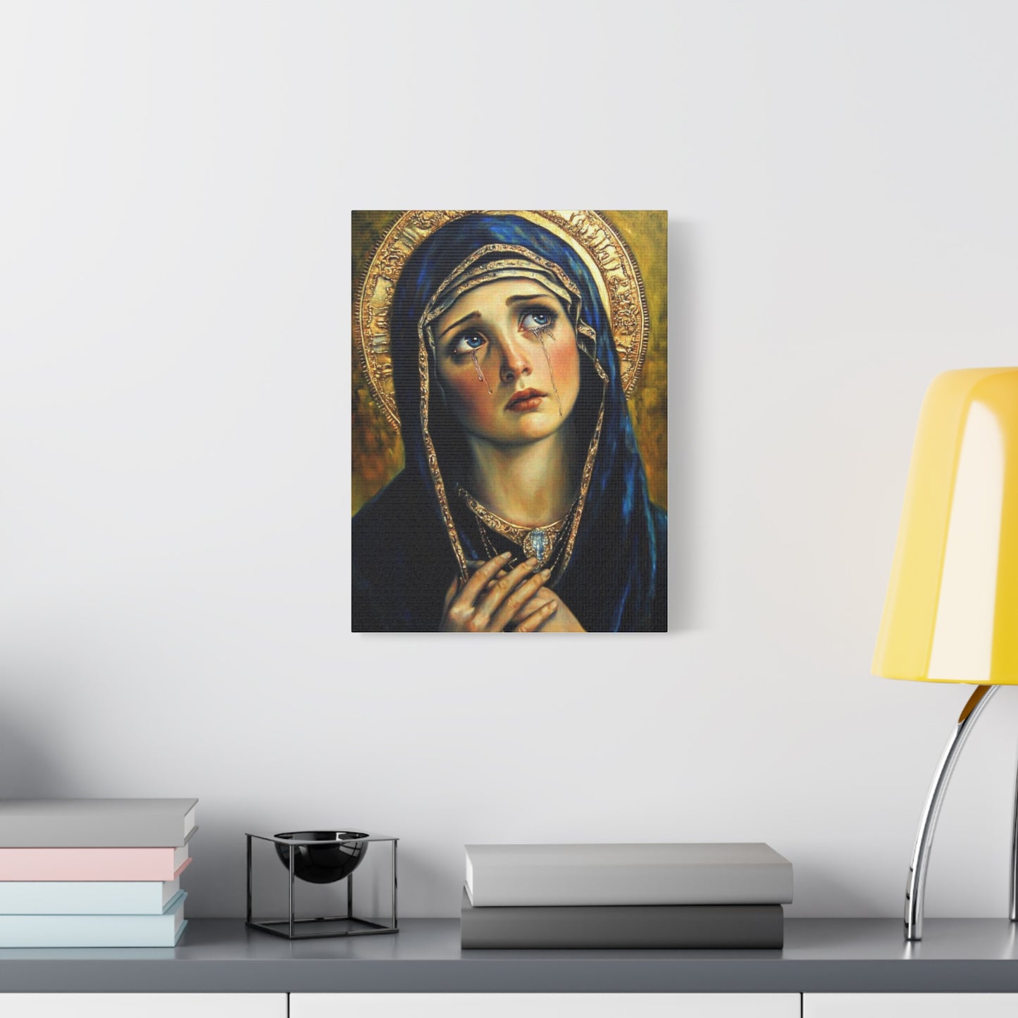 Ready to Hang - Our Lady of Sorrows Catholic Canvas Wall Art, Christian Decor