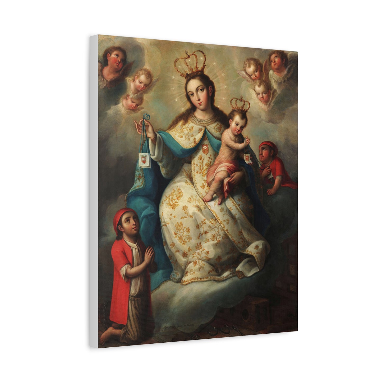 Virgin of Mercyu Catholic HQ Print on Canvas Ready To Hang - Virgin Mary Canvas