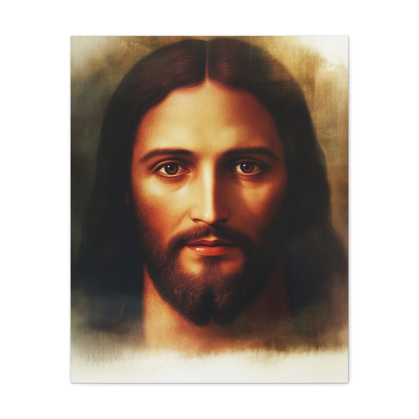 Jesus Holy Face Catholic Canvas Wall Art, Christian Decor