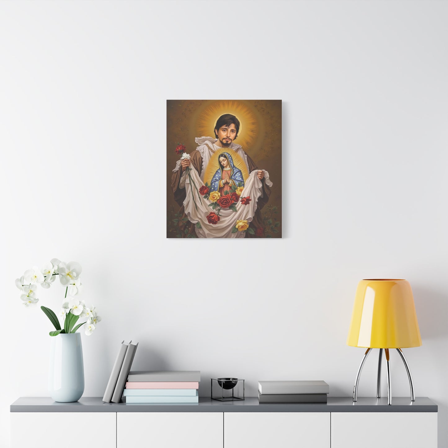 St. Juan Diego Catholic Canvas Wall Art, Christian Decor