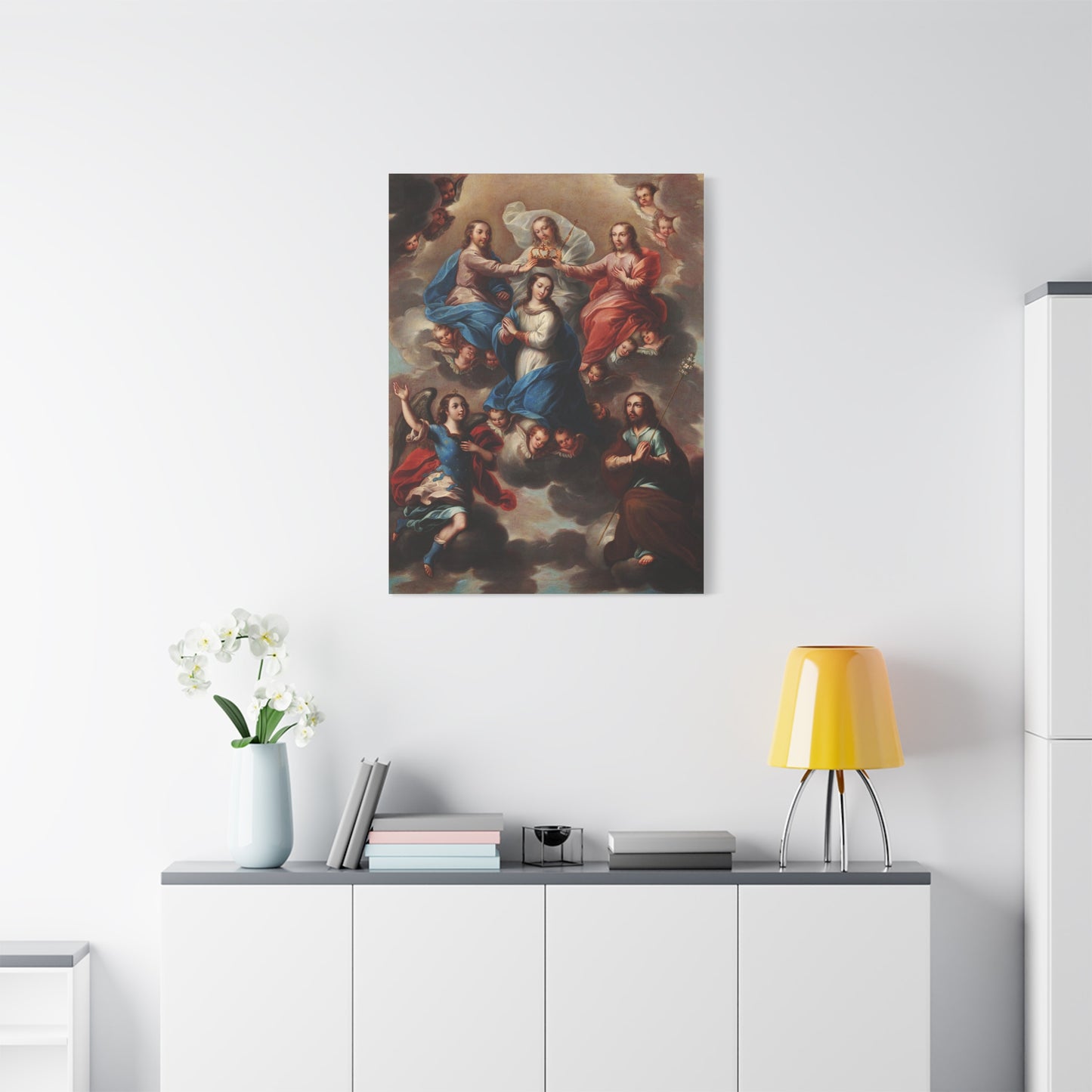 The Crowning of the Virgin Catholic HQ Print on Canvas Ready To Hang - Virgin Mary Canvas