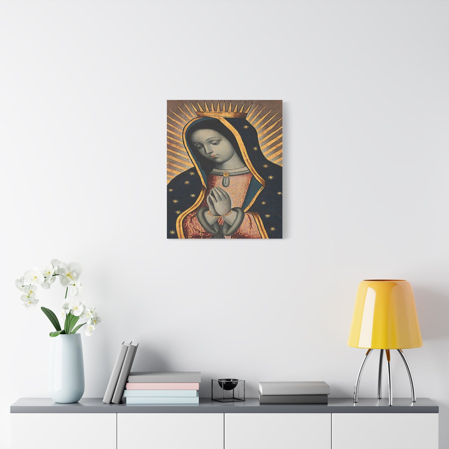 Virgin Of Guadalupe Catholic HQ Print on Canvas Ready To Hang - Virgin Mary Canvas