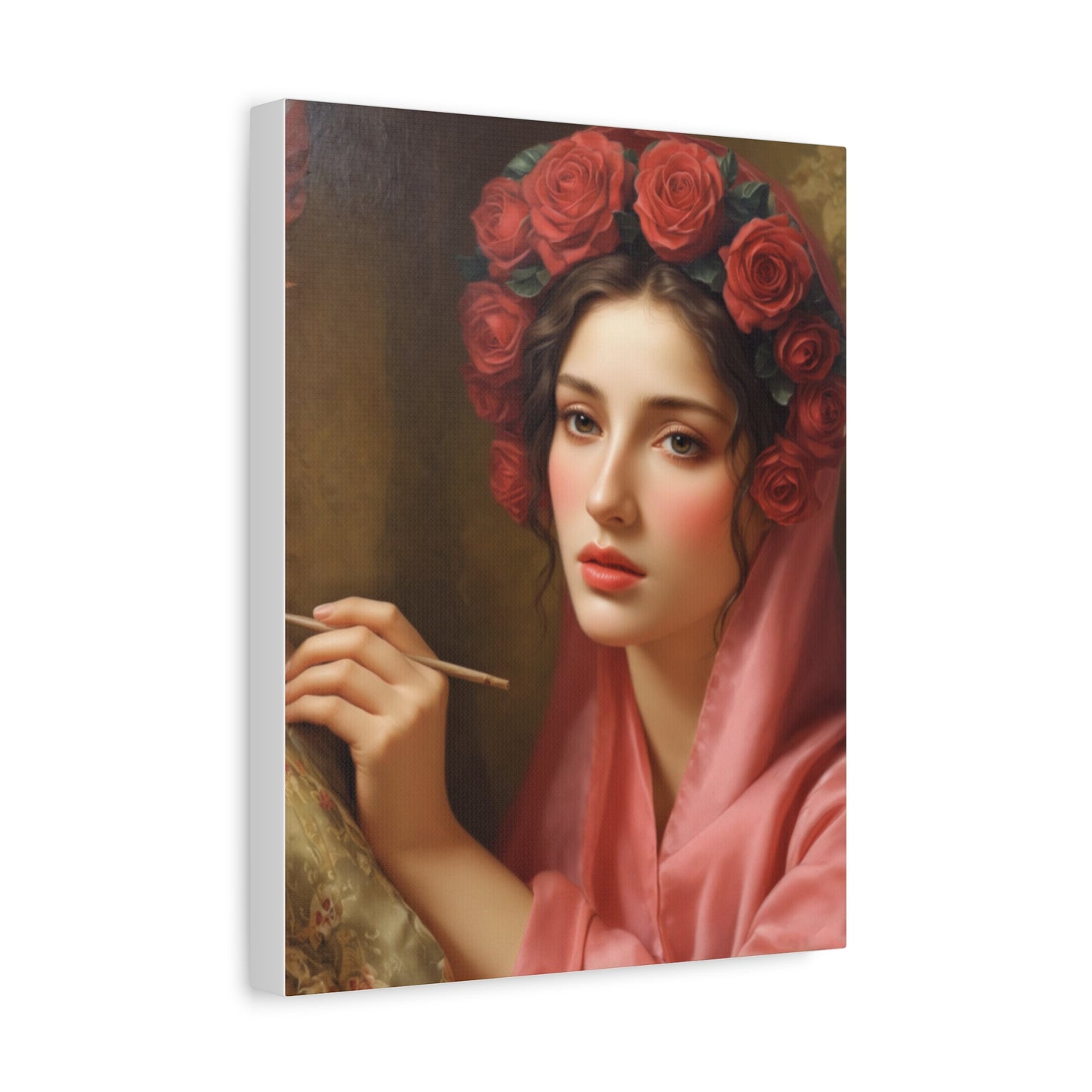 Ready To Hang - St. Rosalia Catholic Canvas Wall Art, Christian Decor