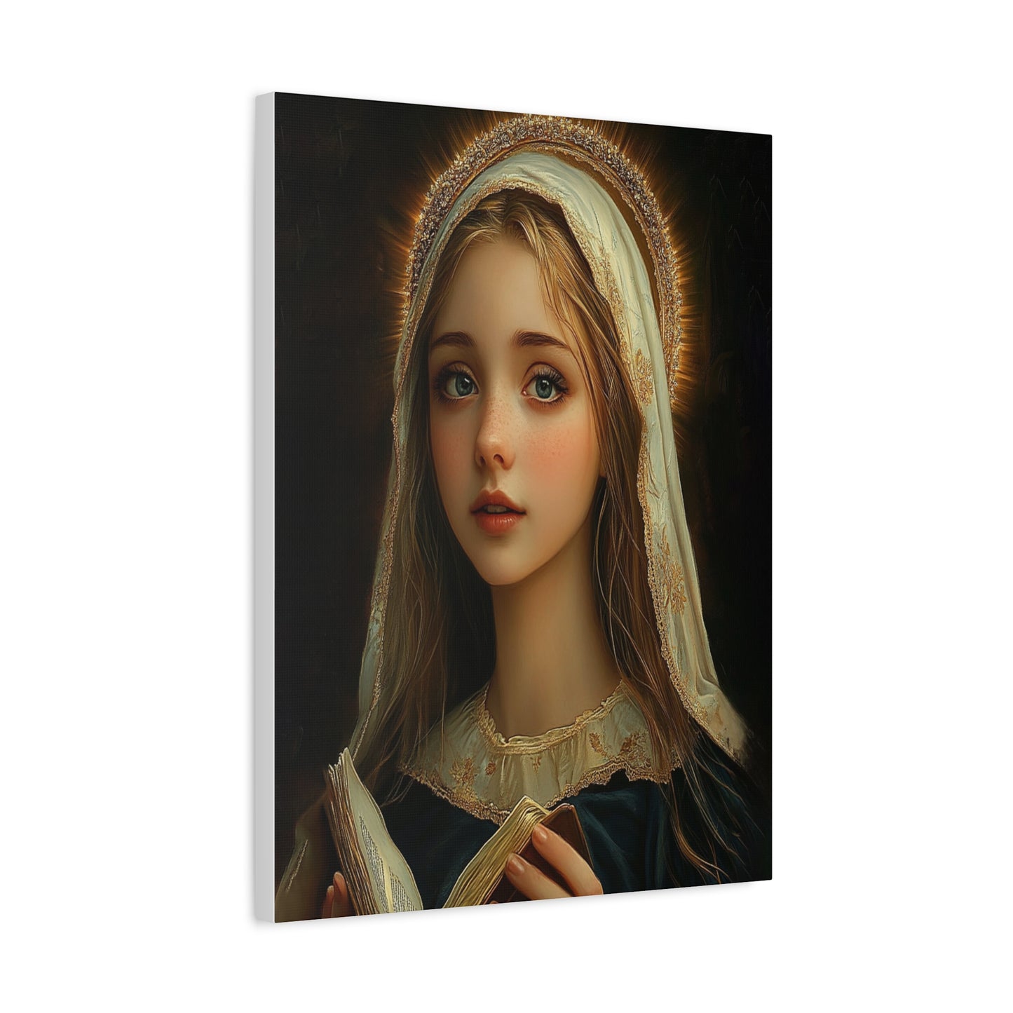 St. Hildegard of Bingen Catholic Canvas Wall Art, Christian Decor