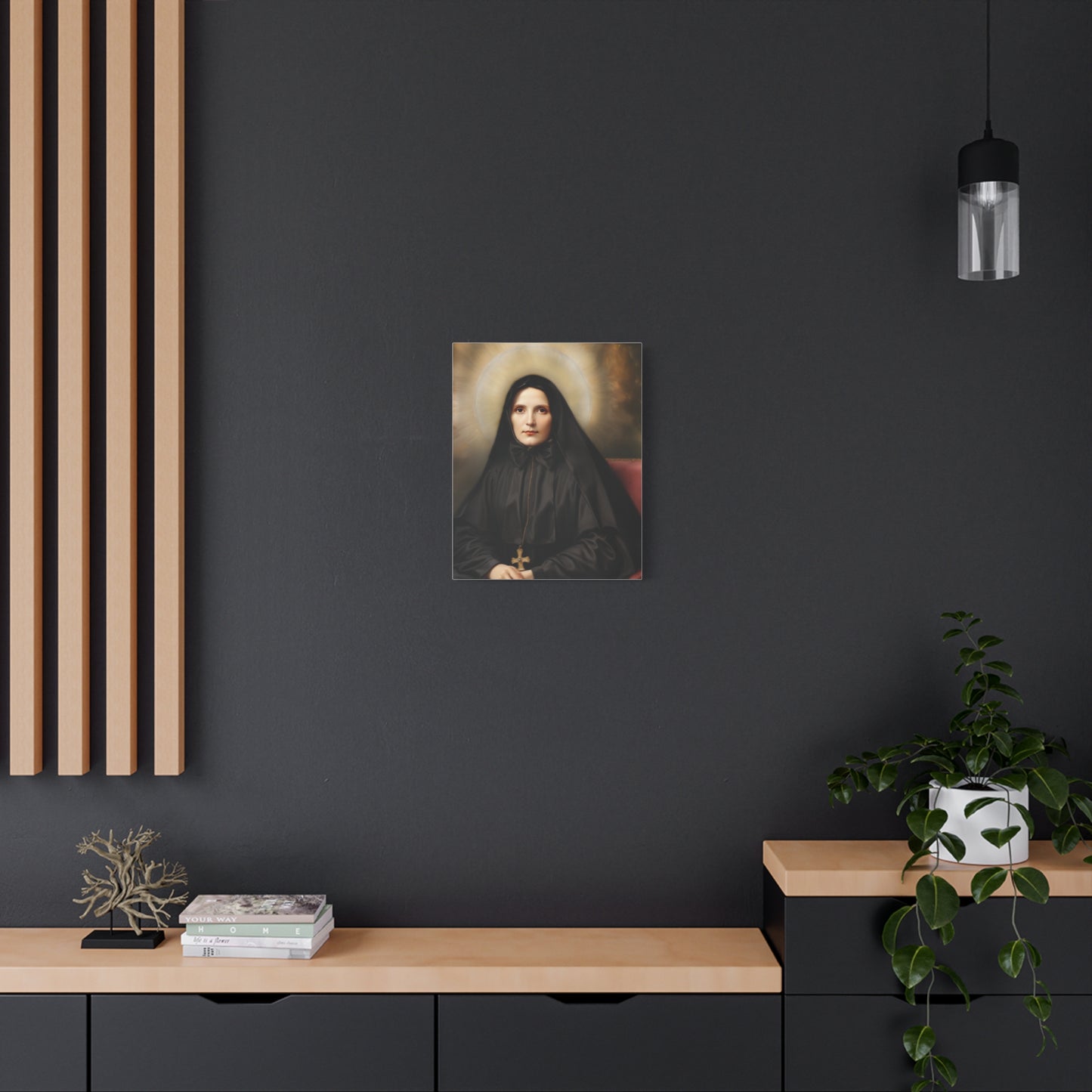 St. Frances Xavier Cabrini Catholic Canvas Wall Art, Christian Decor
