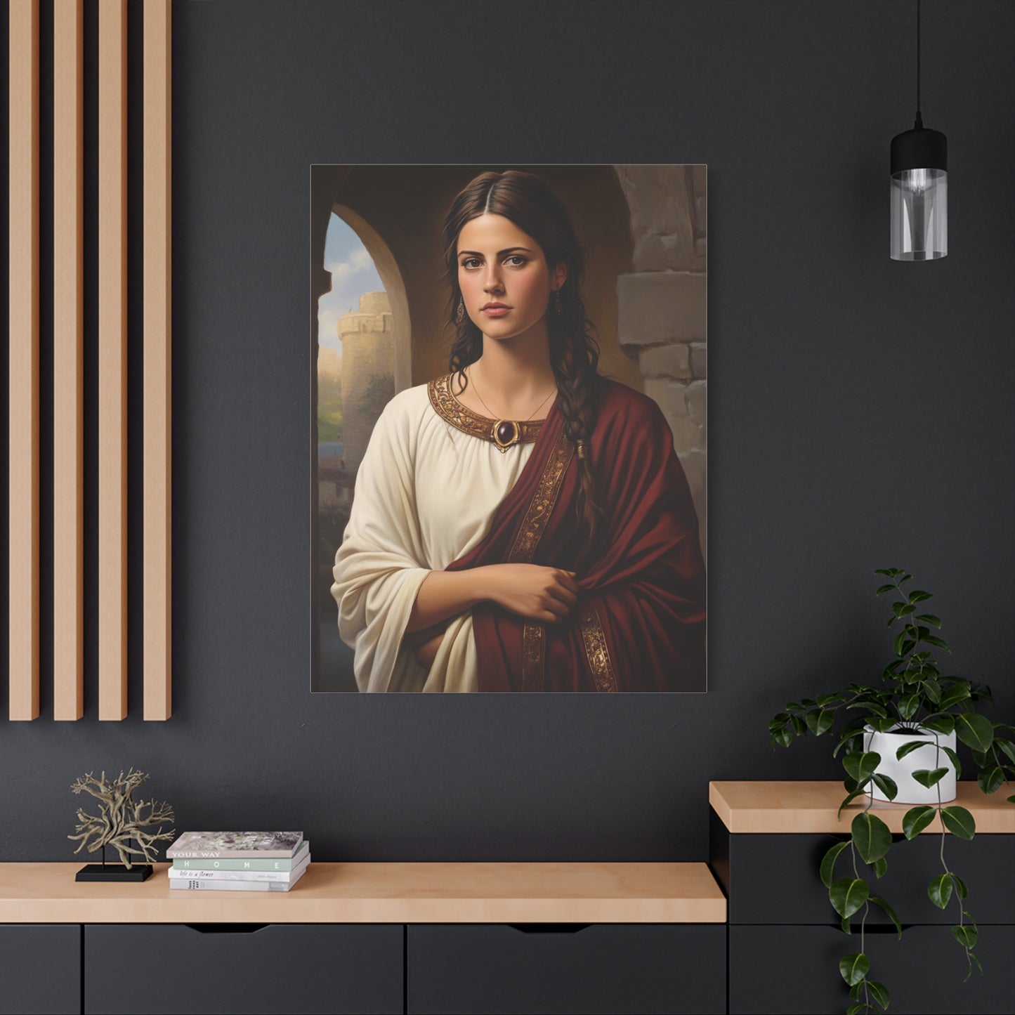 Ready To Hang - St. Quiteria Catholic Canvas Wall Art, Christian Decor
