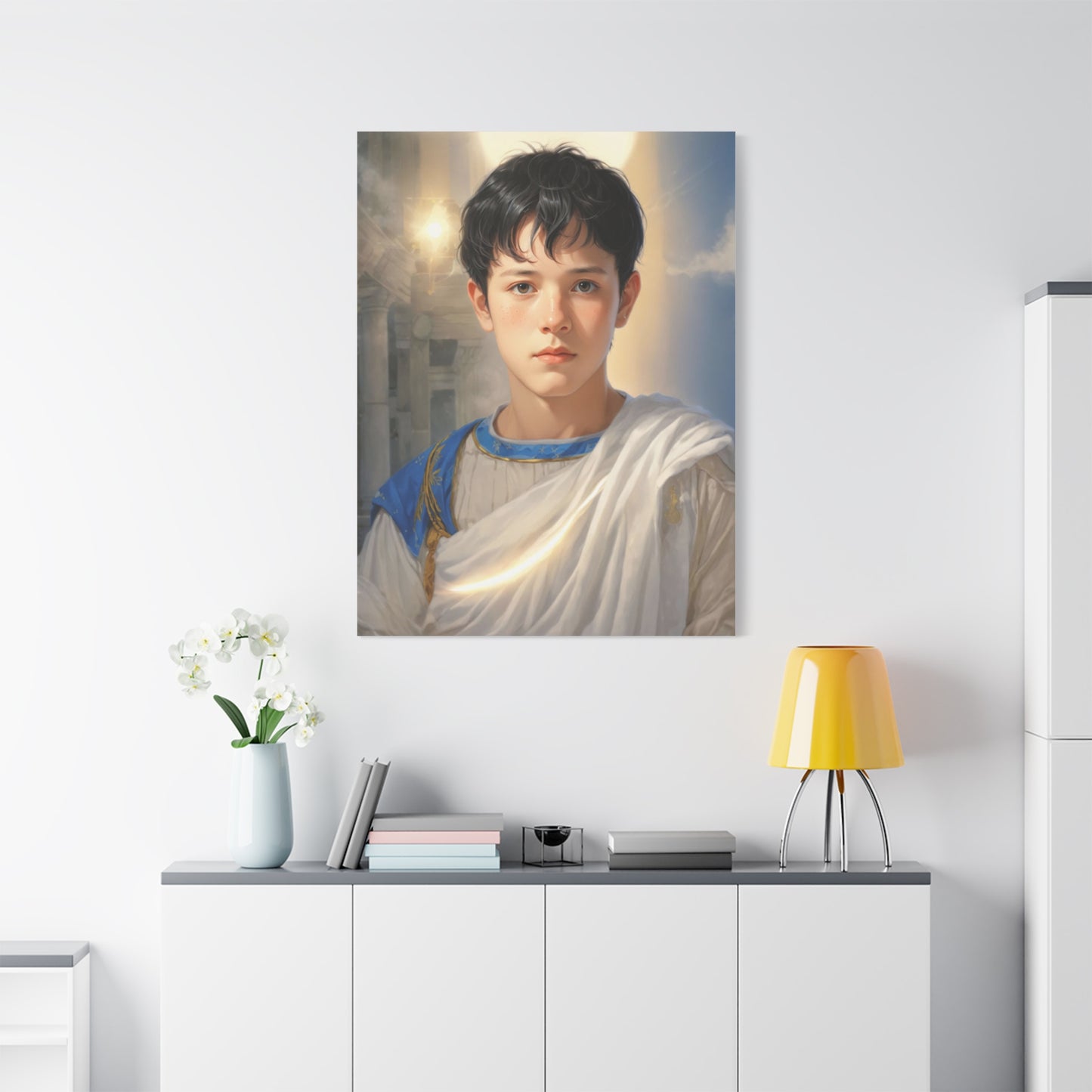 Ready to Hang - St. Pancras of Rome saint Catholic Canvas Wall Art, Christian Decor