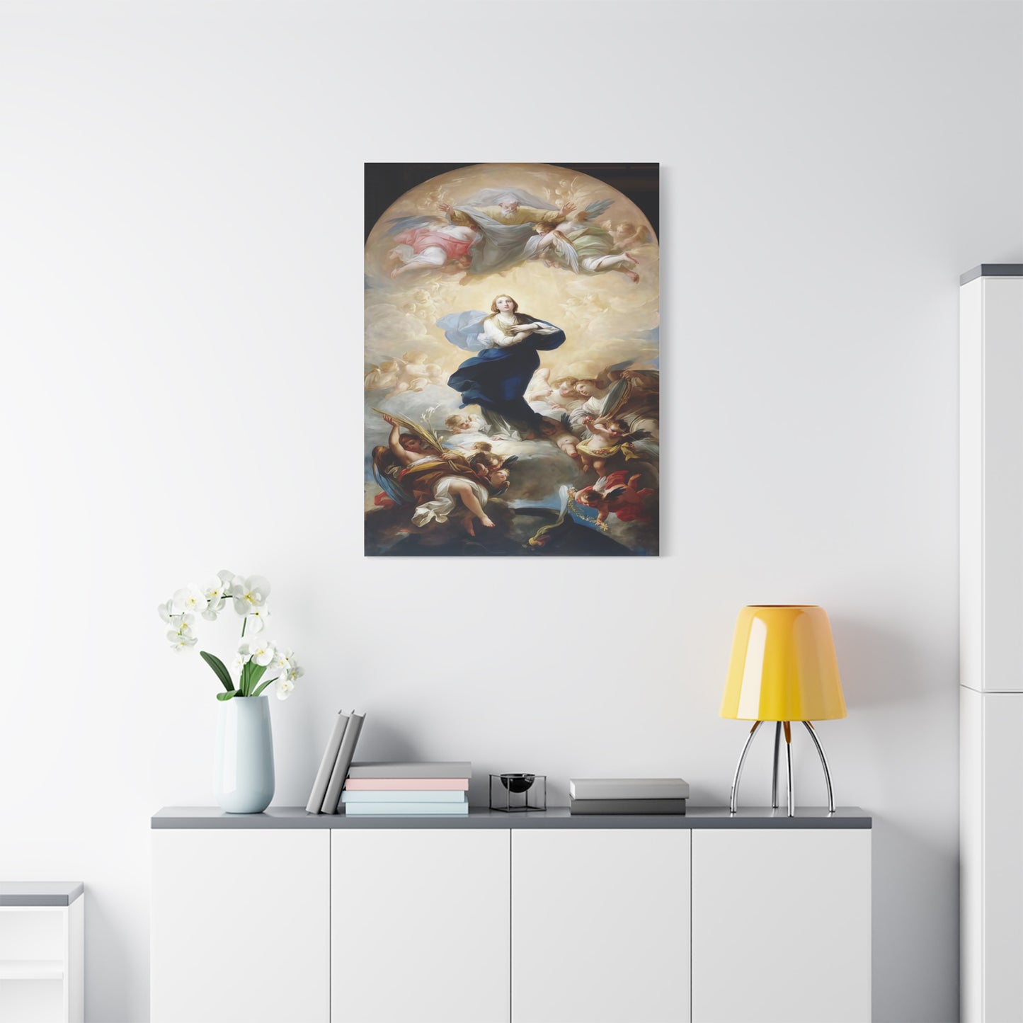 Ready To Hang - Mother Mary Immaculate Conception Catholic Canvas Wall Art