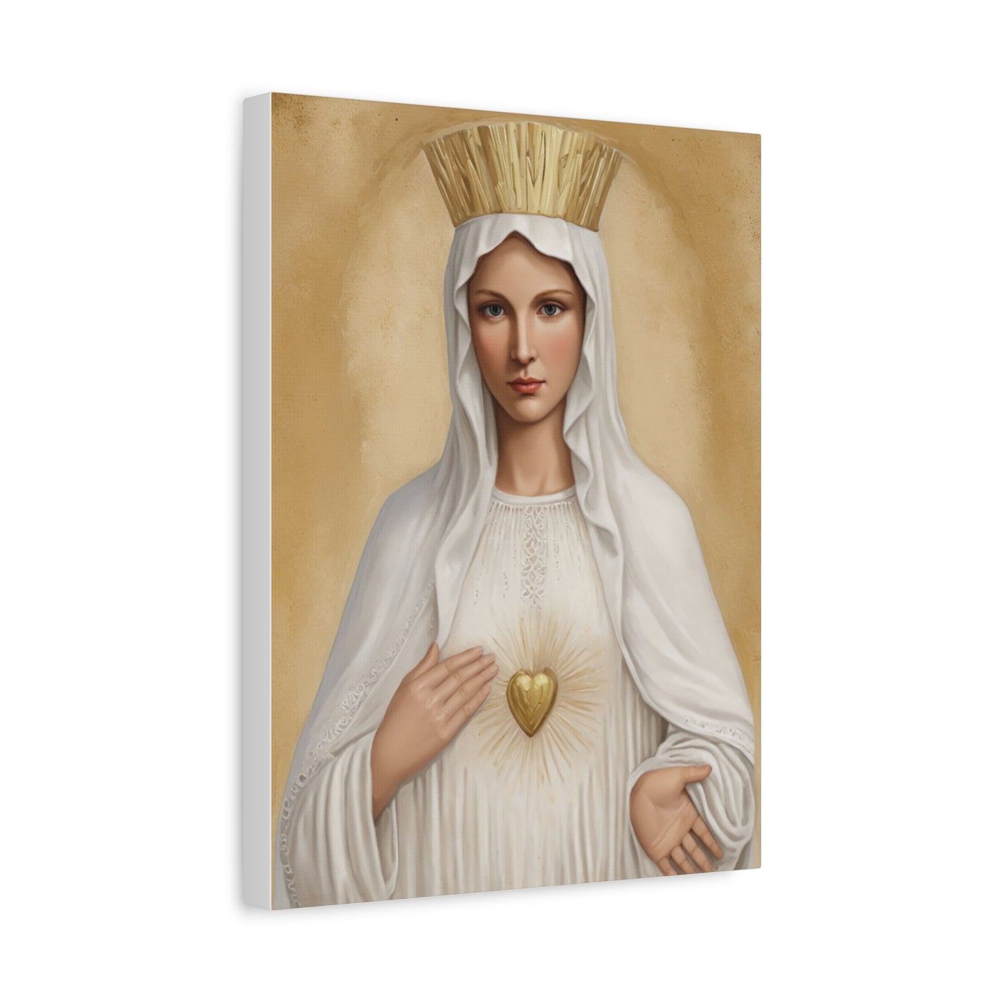Our Lady Mother Mary Beauraing Canvas Print, Catholic Decor Wall, Gift Religious Christian
