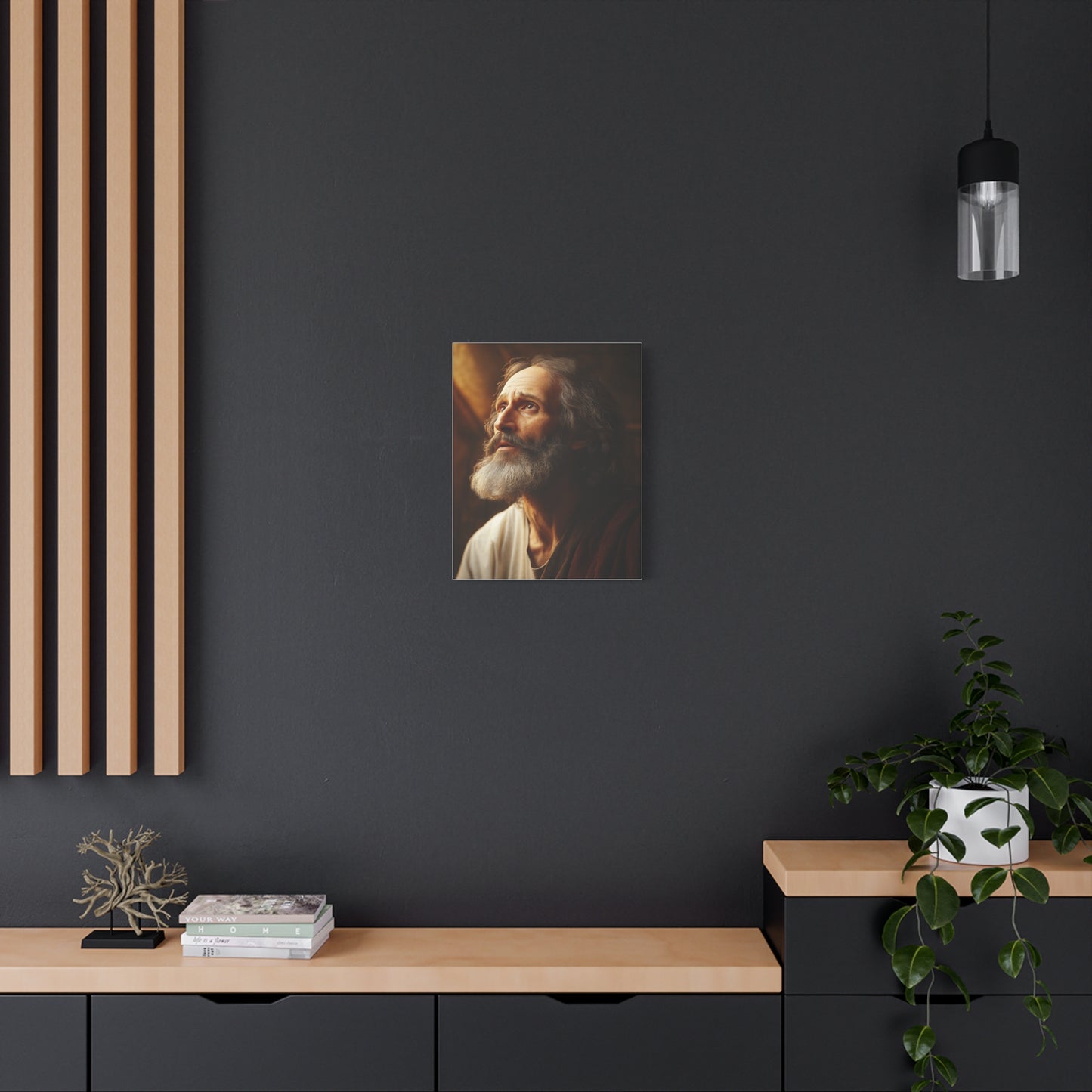 St. Matthew Apostle and Evangelist Catholic Canvas Wall Art, Christian Decor