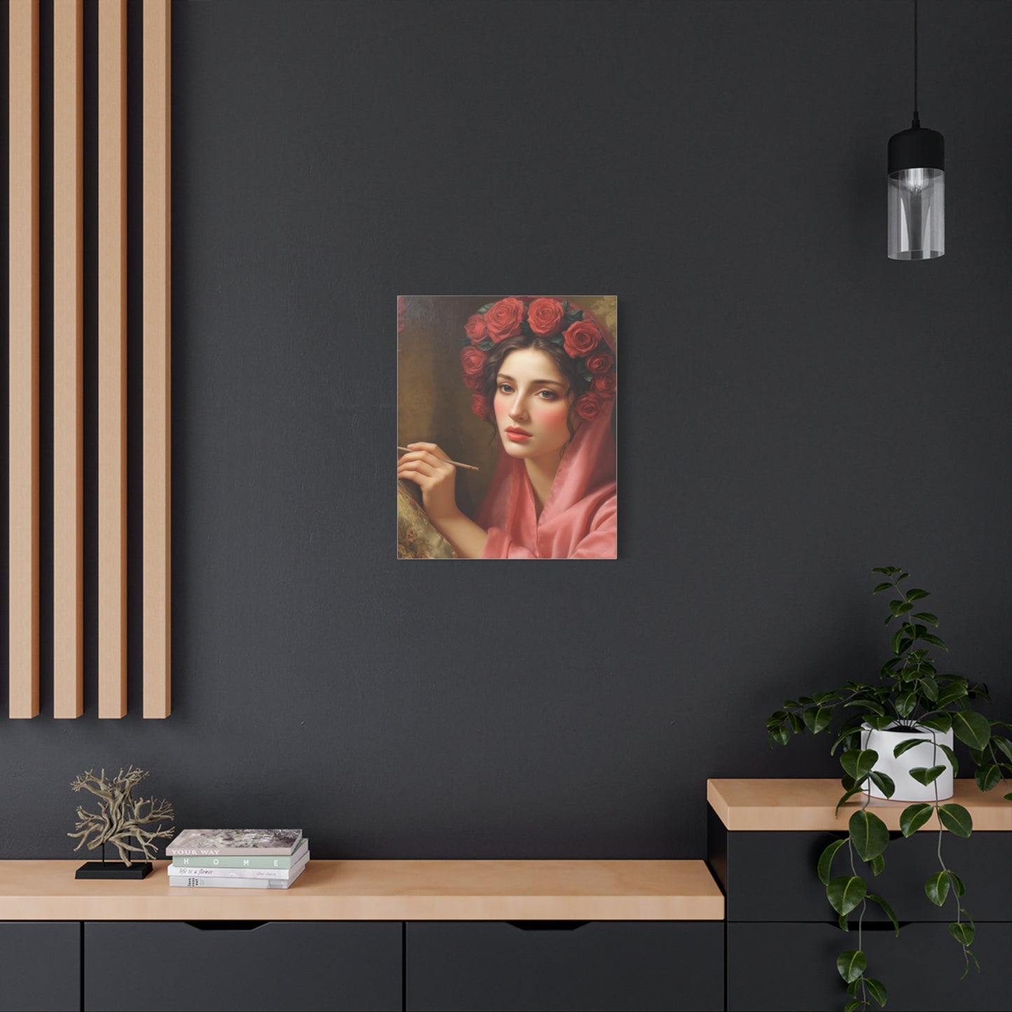 Ready To Hang - St. Rosalia Catholic Canvas Wall Art, Christian Decor