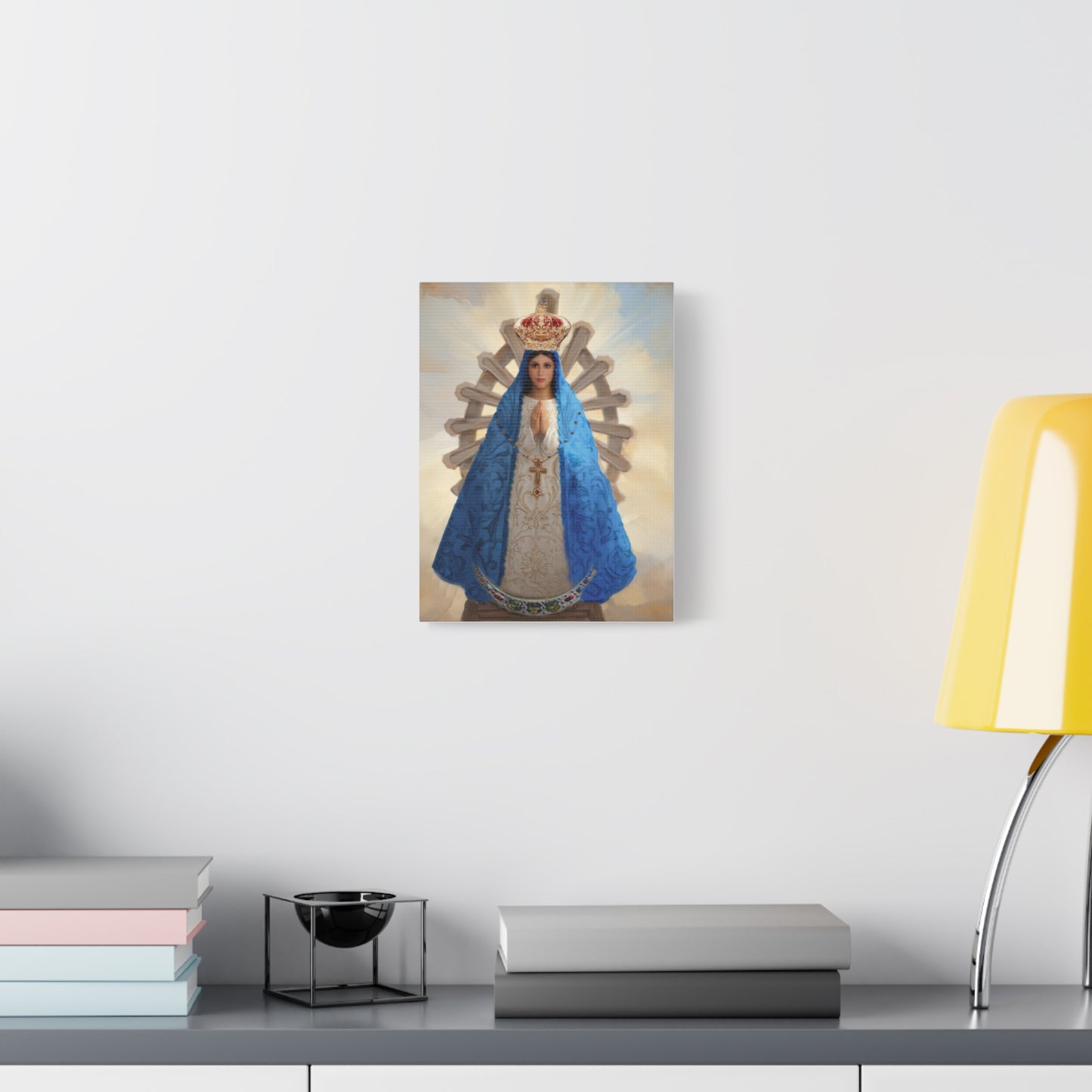 Ready to Hang - Our Lady of Lujan Virgin Mary Catholic Canvas Wall Art, Christian Decor