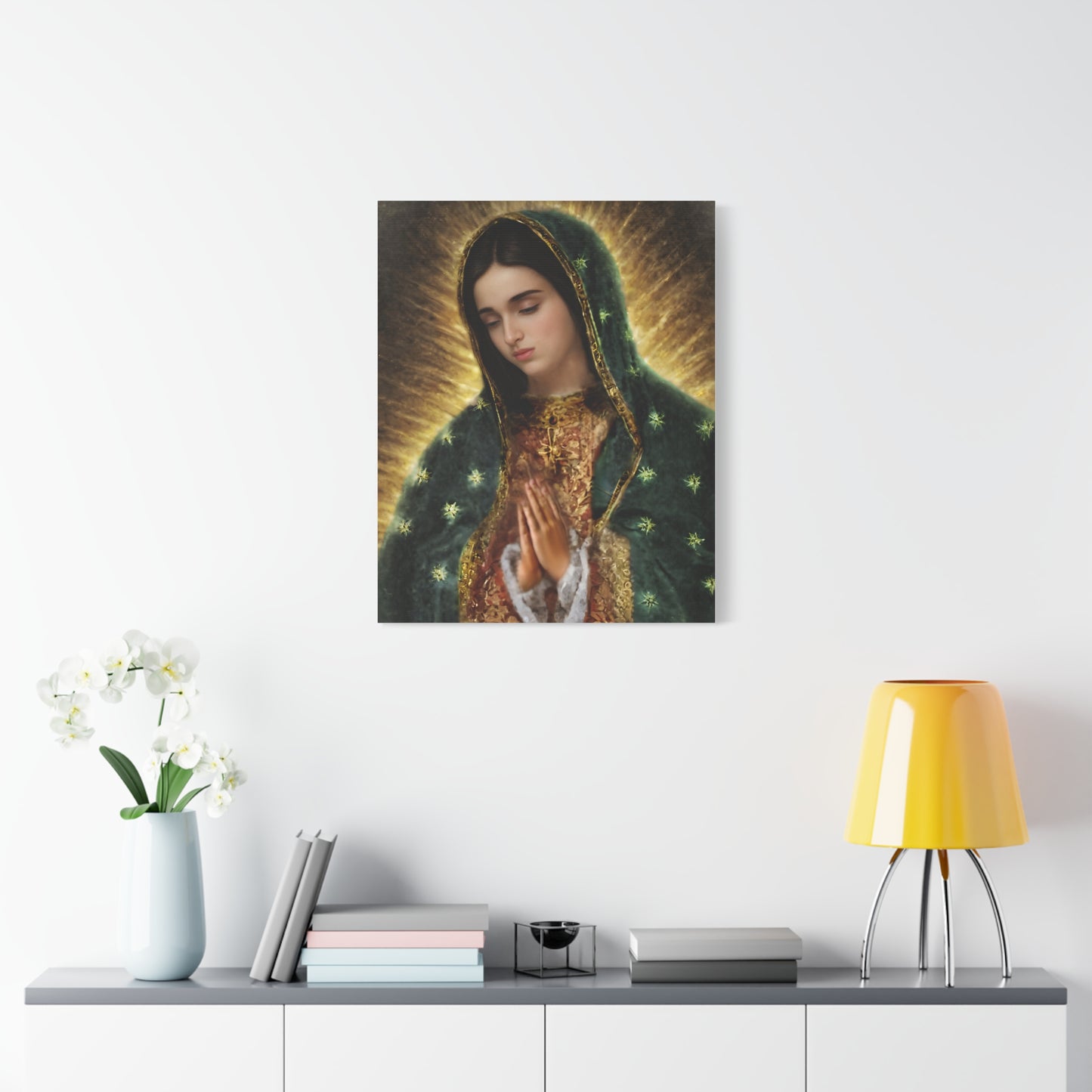 Ready to Hang - Our Lady of Guadalupe Catholic Canvas Wall Art, Christian Decor