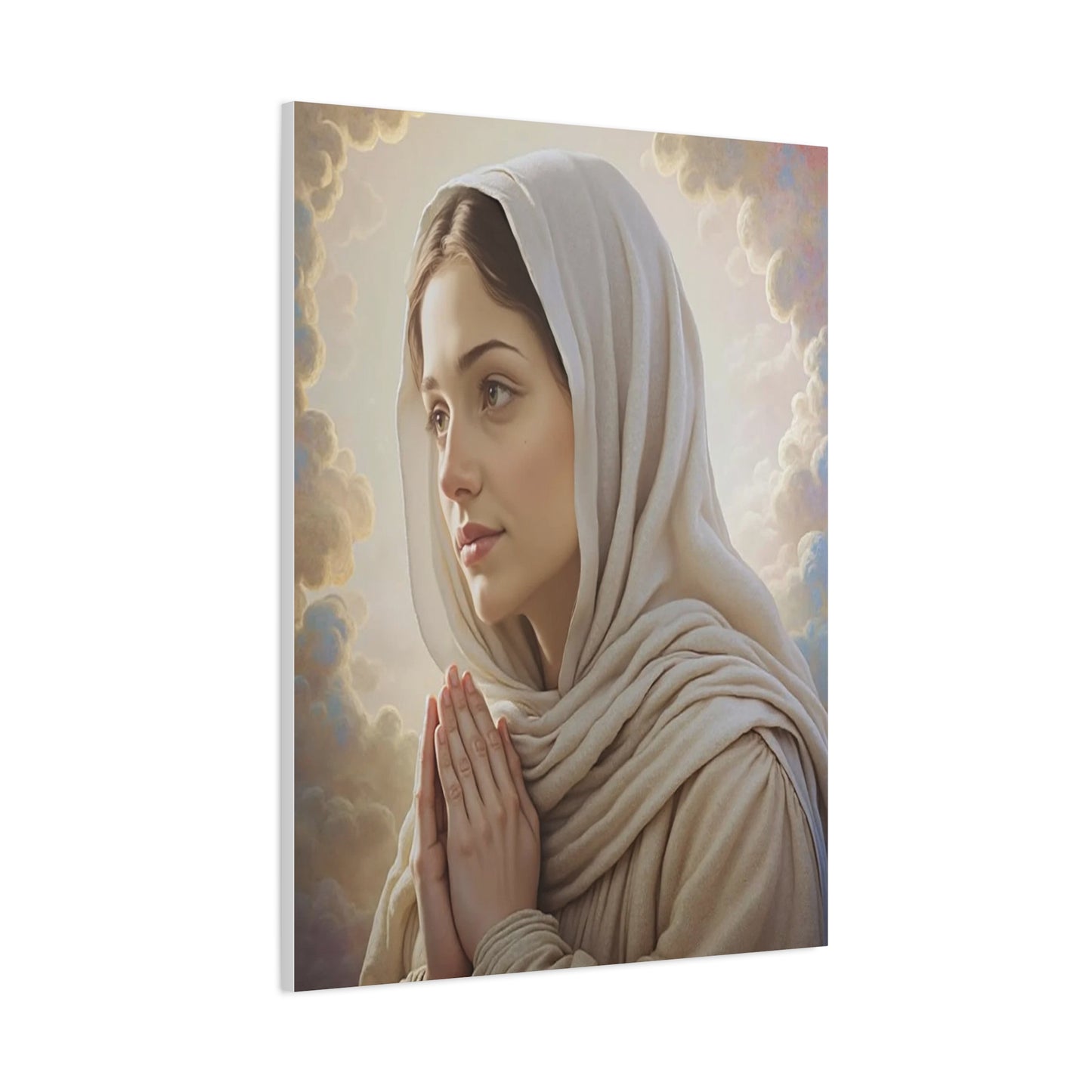St. Bernadette Canvas Print, Catholic Decor Wall, Gift Religious Christian