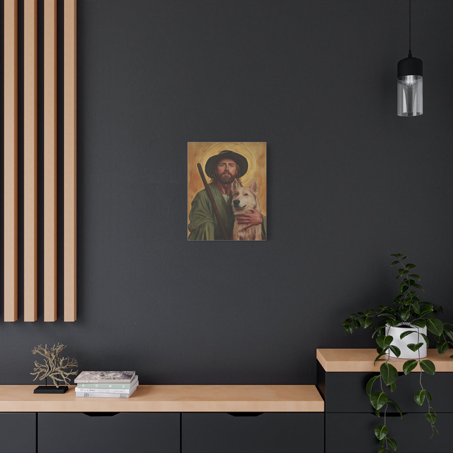 Ready To Hang - St. Roch Catholic Canvas Wall Art, Christian Decor