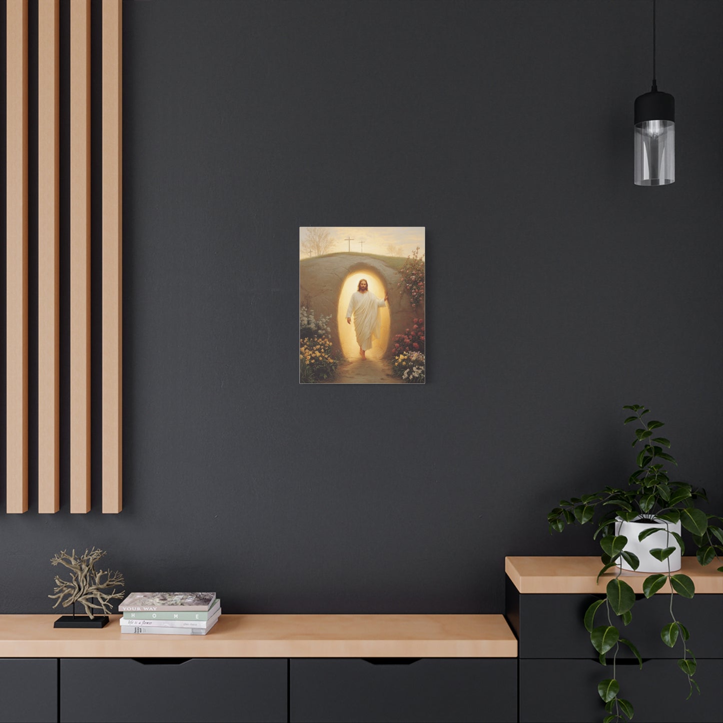 Ready To Hang - Resurrection of Jesus Catholic Canvas Wall Art, Christian Decor