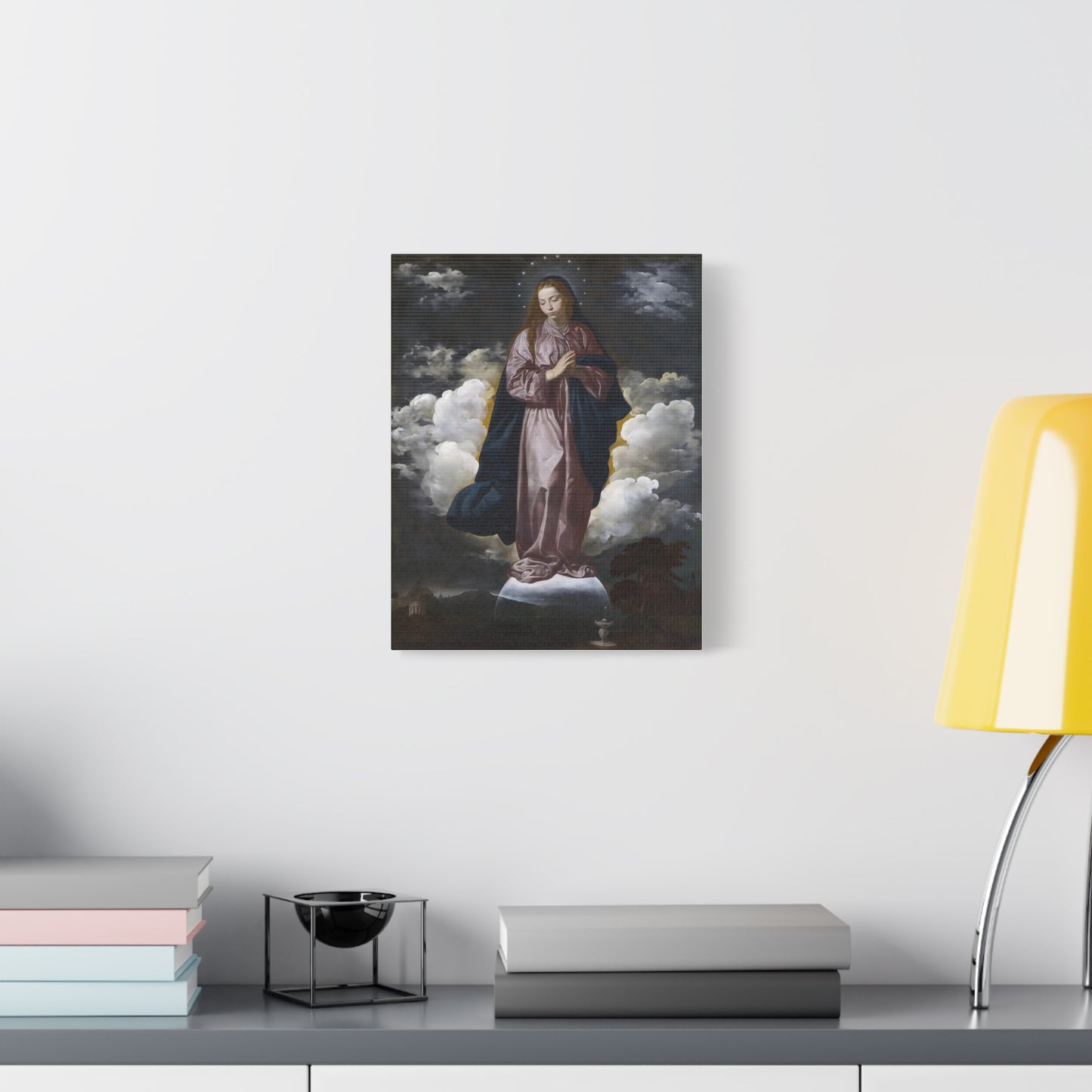 Ready To Hang - Mary Immaculate Conception Catholic Canvas Wall Art, Christian Decor