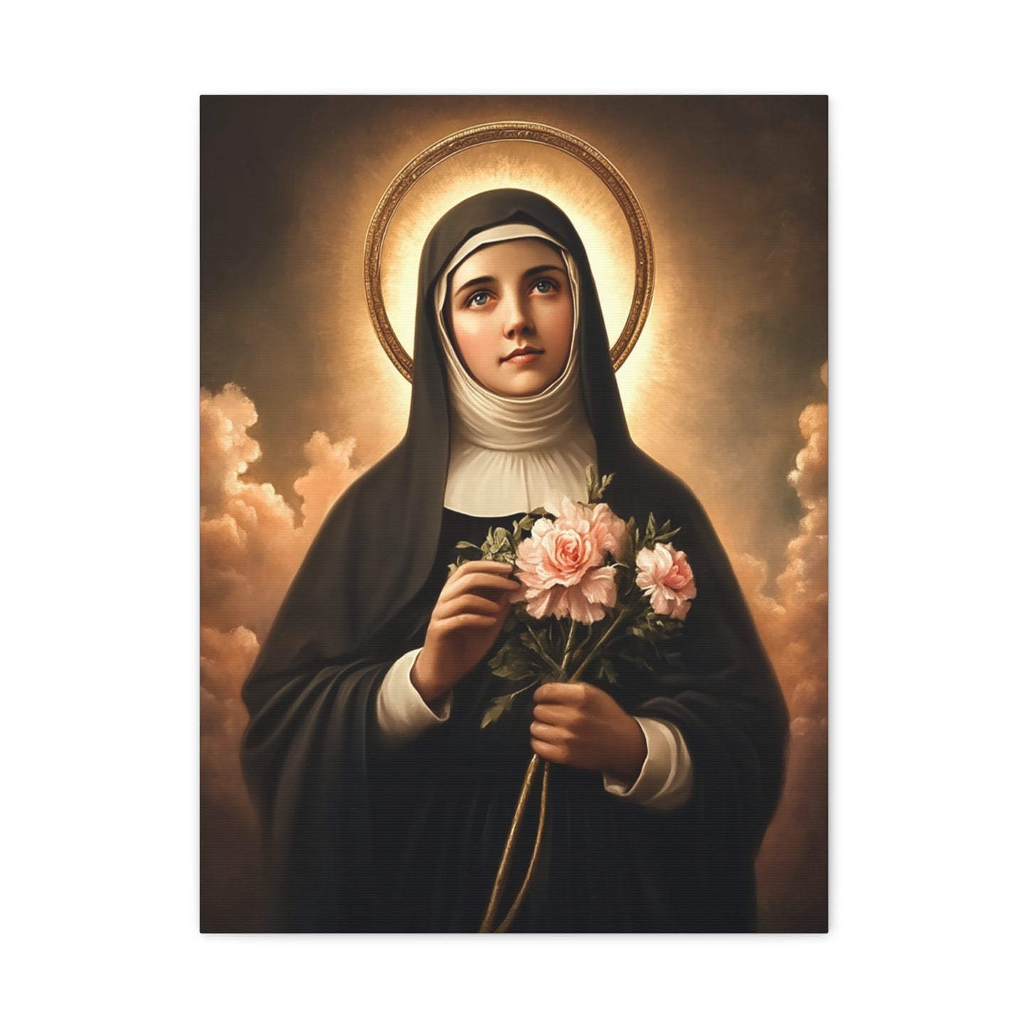 Ready To Hang - St. Rita of Cascia Catholic Canvas Wall Art, Christian Decor