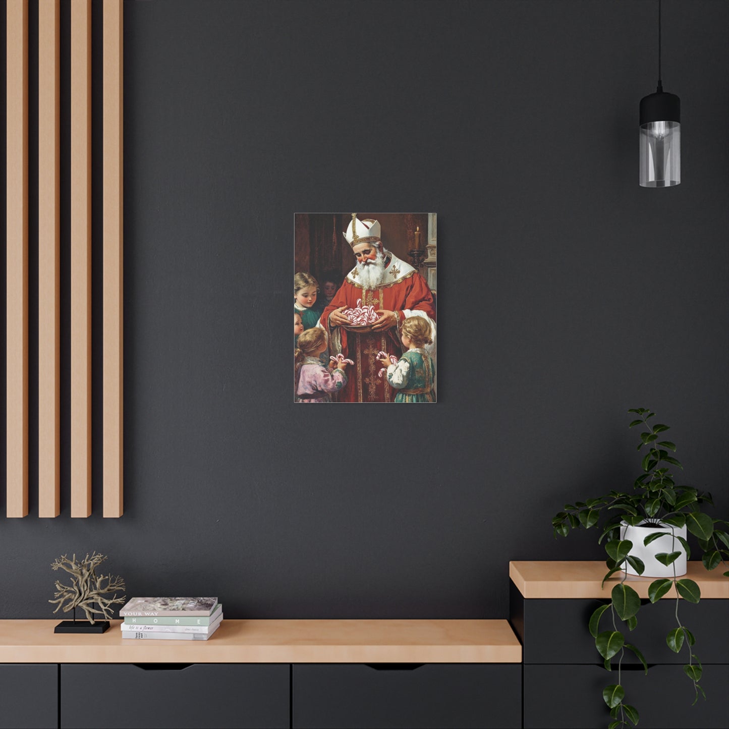 St. Nicholas of Bari - St. Nicholas of Myra Canvas Wall Art, Christian Decor