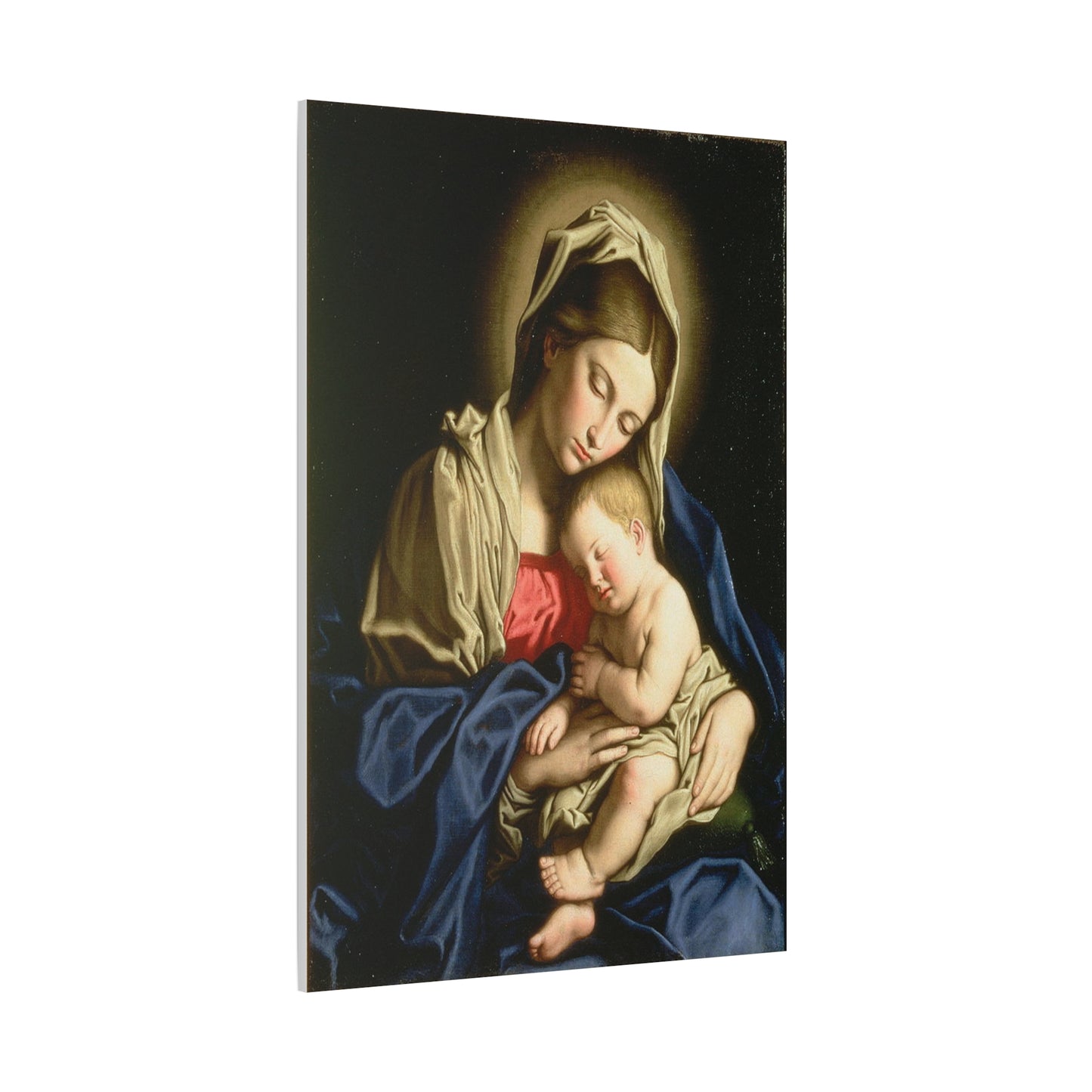 Madonna And Child Catholic HQ Print on Canvas Ready To Hang - Virgin Mary Canvas