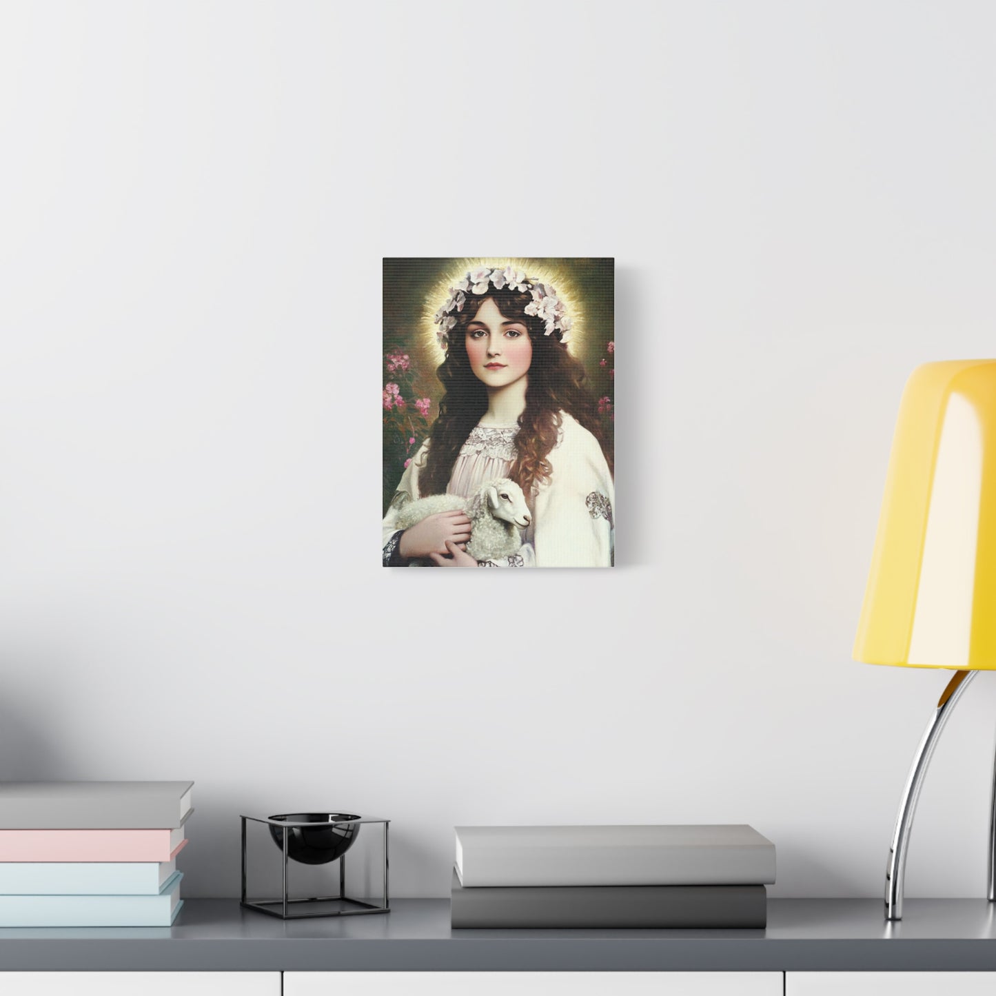 Agnes of rome stCanvas Wall Art, Christian Decor