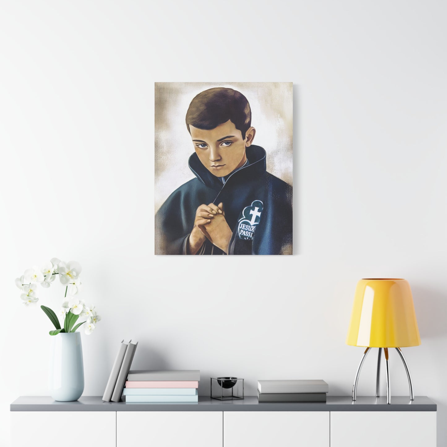 St. Gabriel Our Lady of Sorrows Catholic Canvas Wall Art, Christian Decor