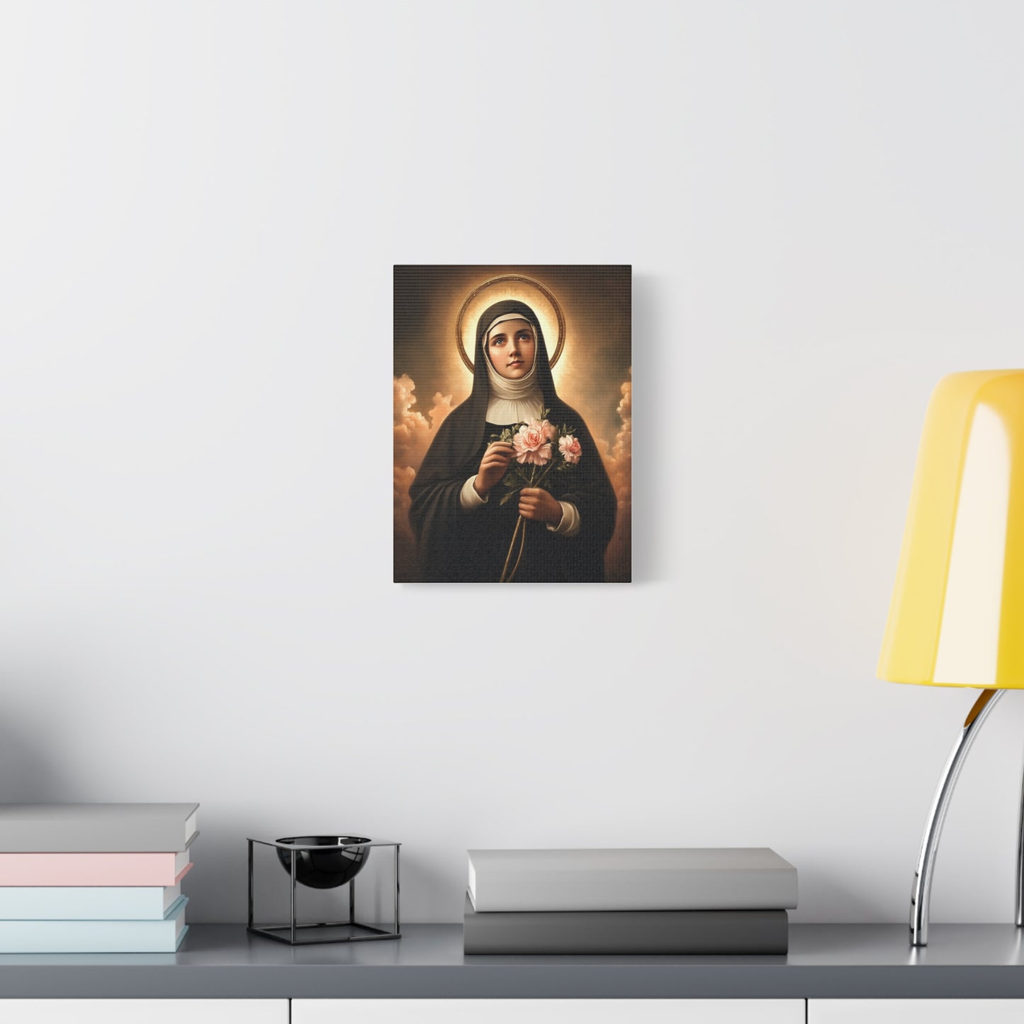Ready To Hang - St. Rita of Cascia Catholic Canvas Wall Art, Christian Decor