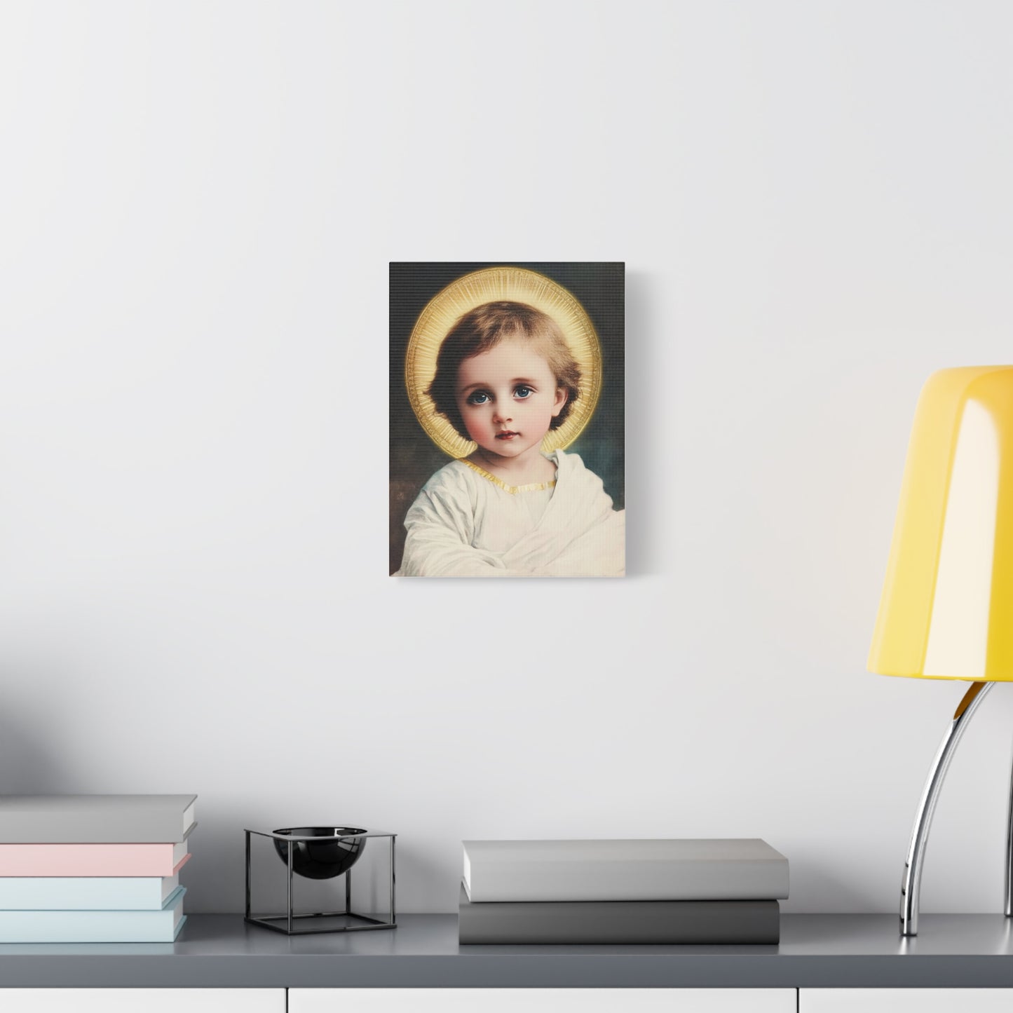 Jesus Child Catholic Canvas Wall Art, Christian Decor