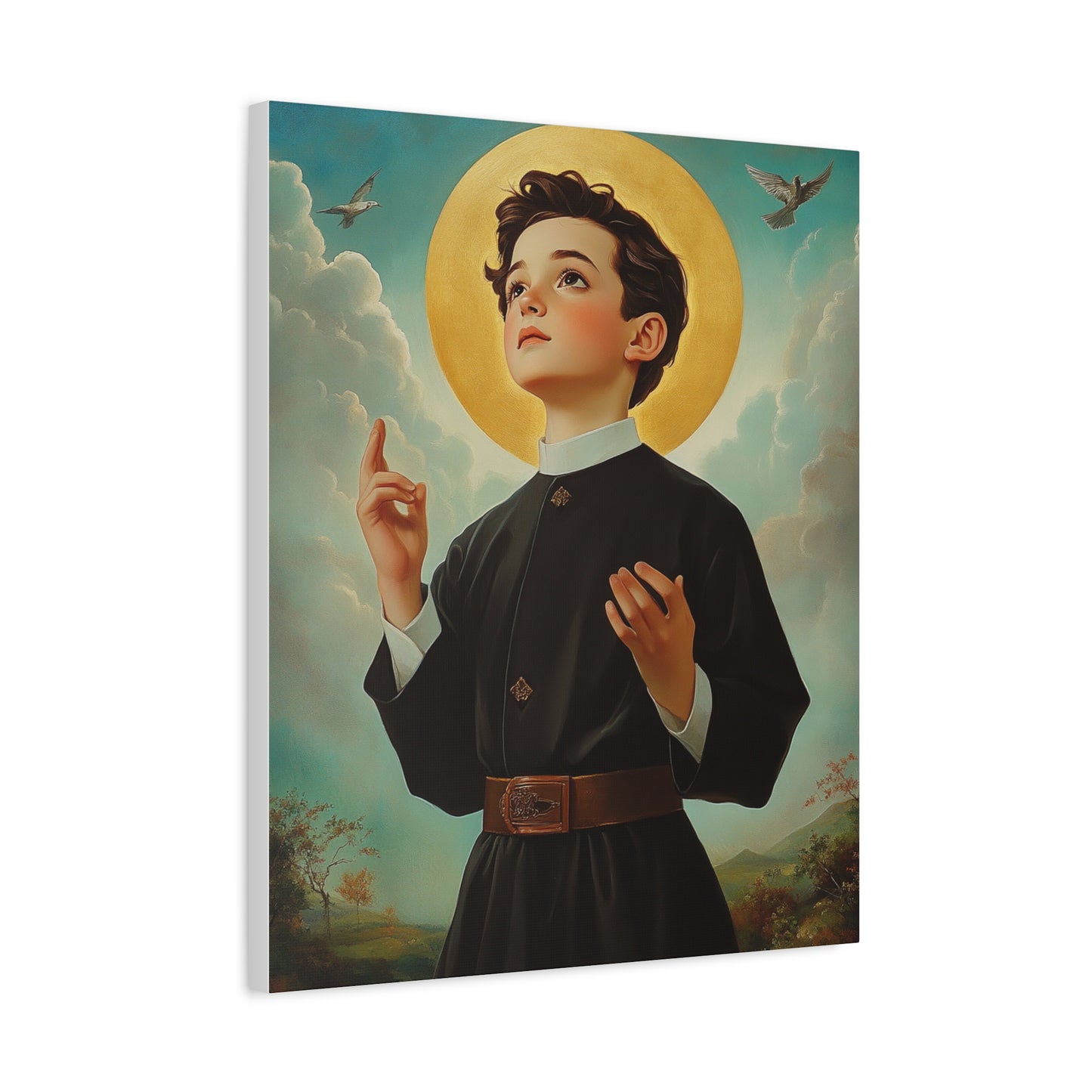 St. Dominic Savio Catholic Canvas Wall Art, Christian Decor