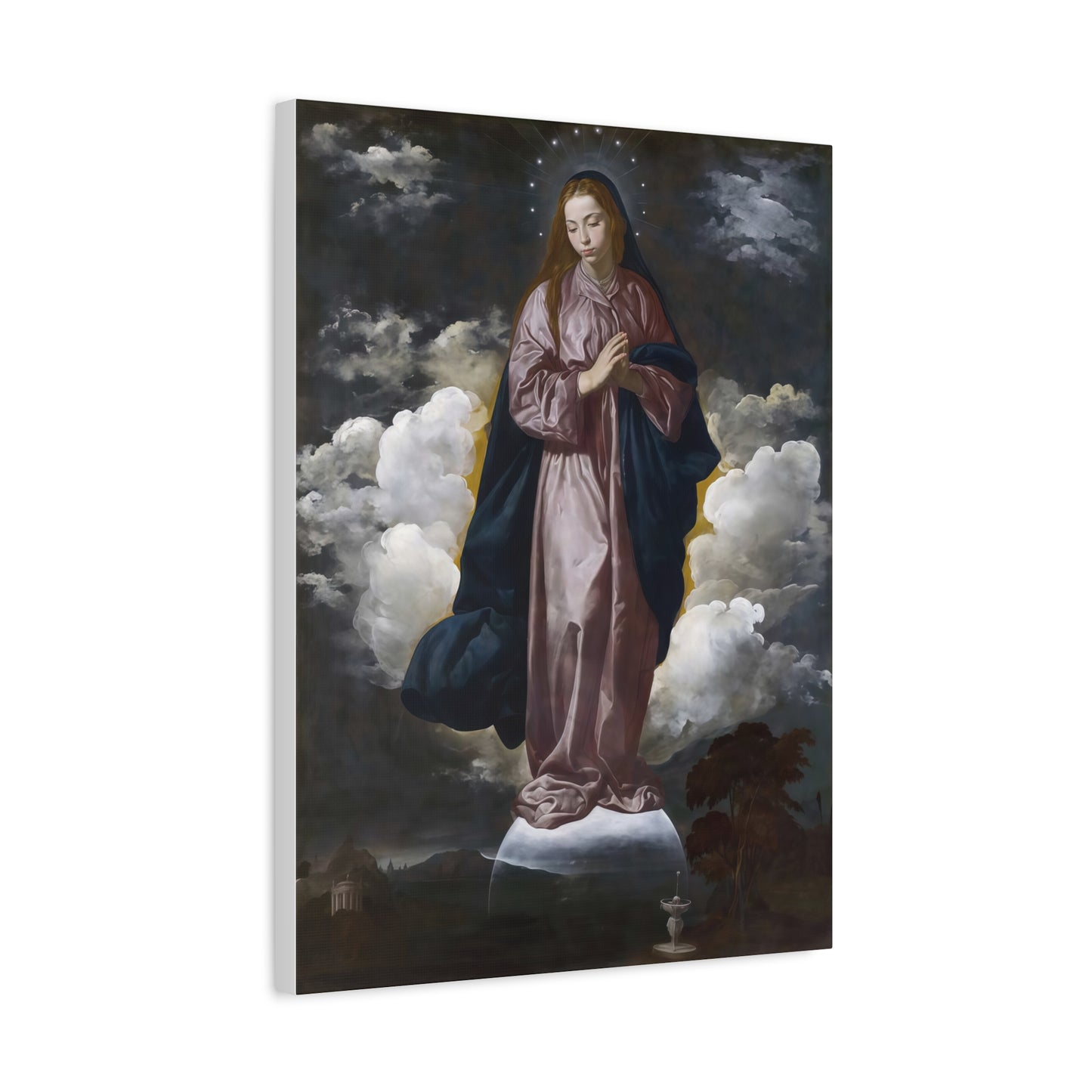Ready To Hang - Mary Immaculate Conception Catholic Canvas Wall Art, Christian Decor