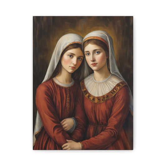 Ready to Hang - Sts. Perpetua and Felicity Catholic Canvas Wall Art, Christian Decor