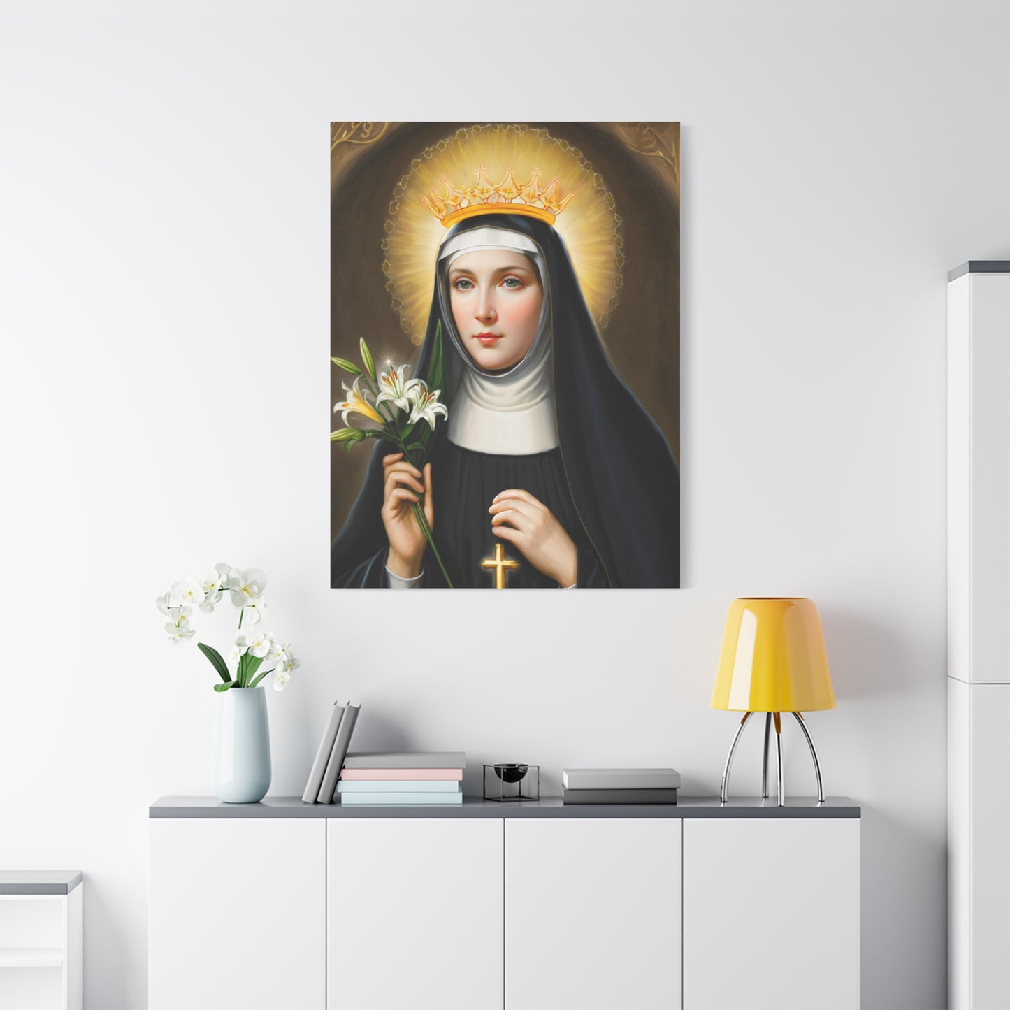 Ready to Hang - St. Patricia Catholic Canvas Wall Art, Christian Decor