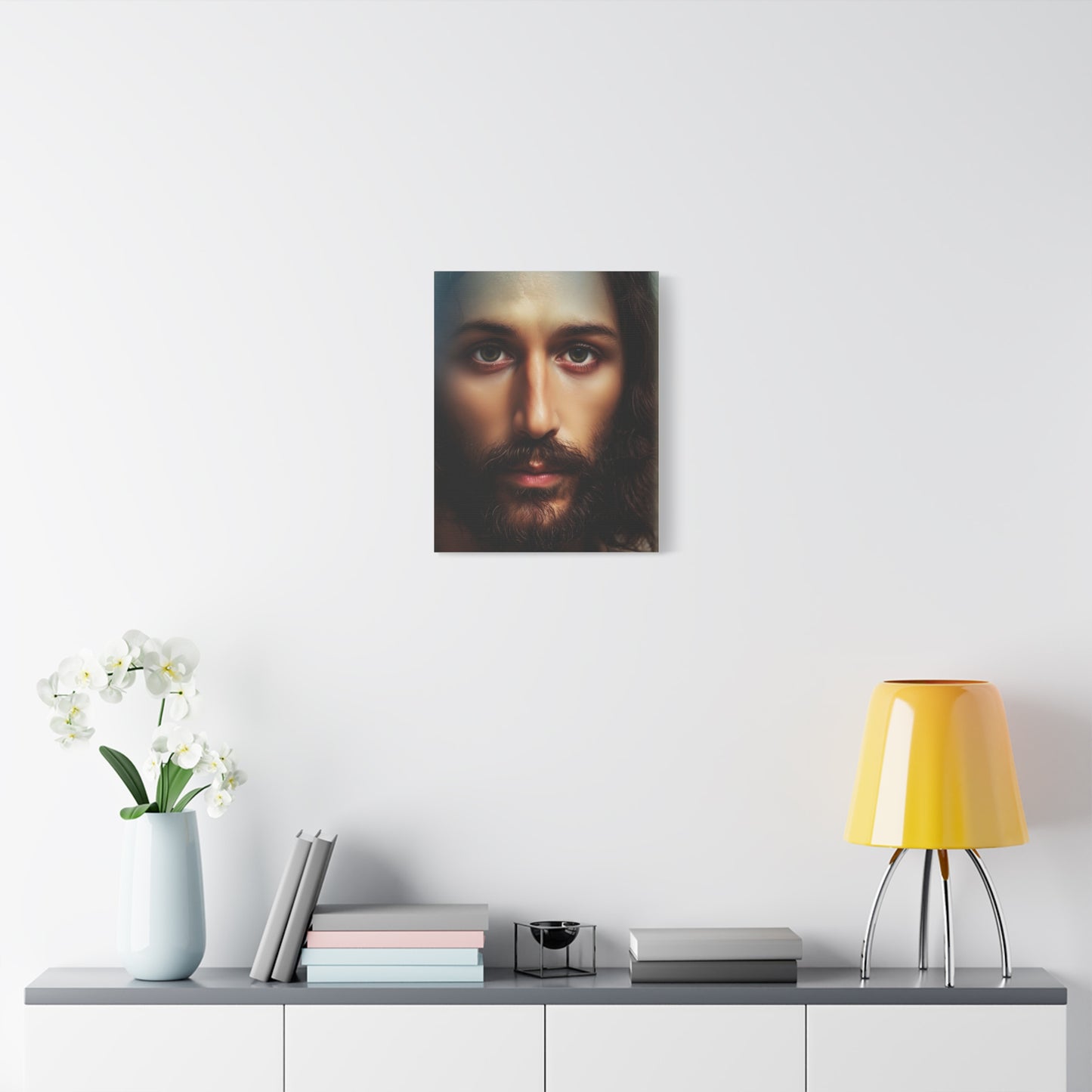 Jesus Christ Holy Face Catholic Canvas Wall Art, Christian Decor