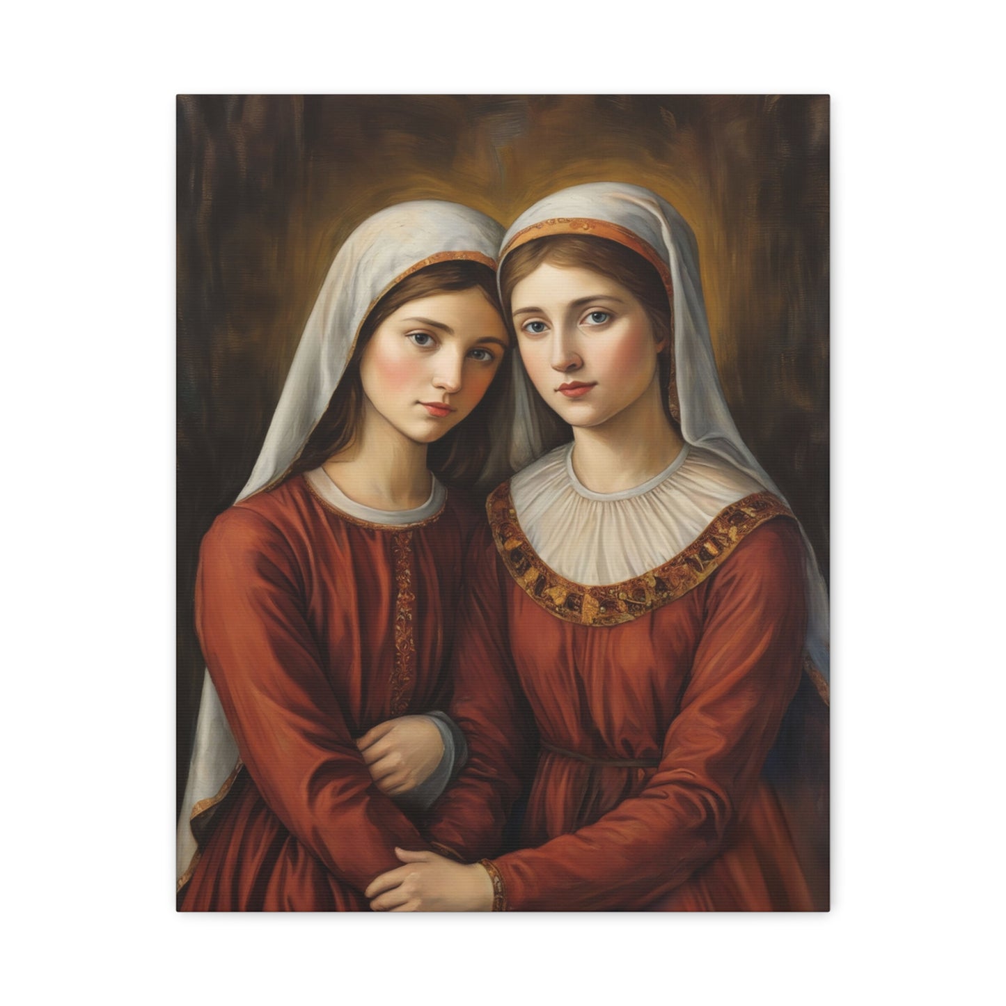 Ready to Hang - Sts. Perpetua and Felicity Catholic Canvas Wall Art, Christian Decor