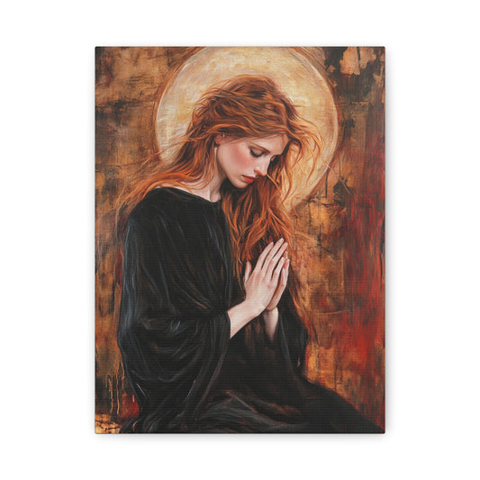 St. Mary Magdalene Catholic Canvas Wall Art, Christian Decor