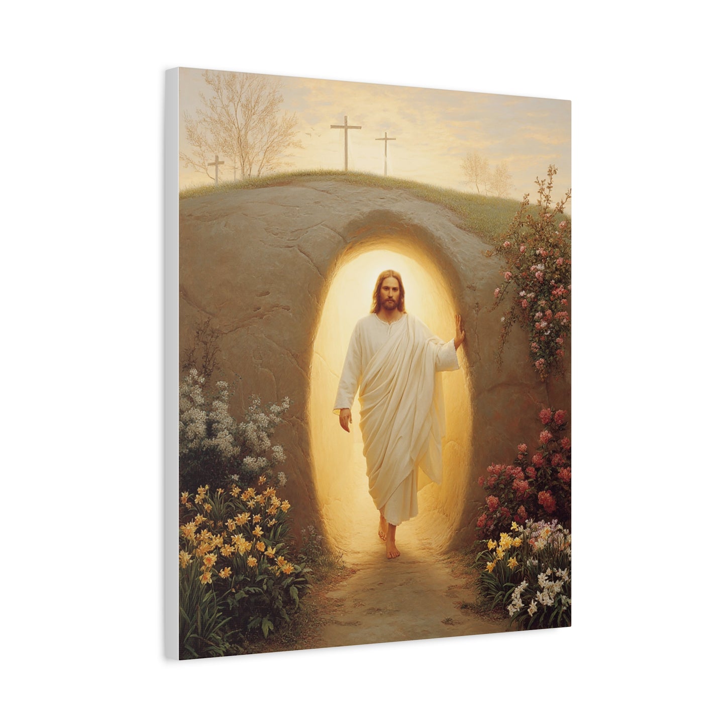 Ready To Hang - Resurrection of Jesus Catholic Canvas Wall Art, Christian Decor