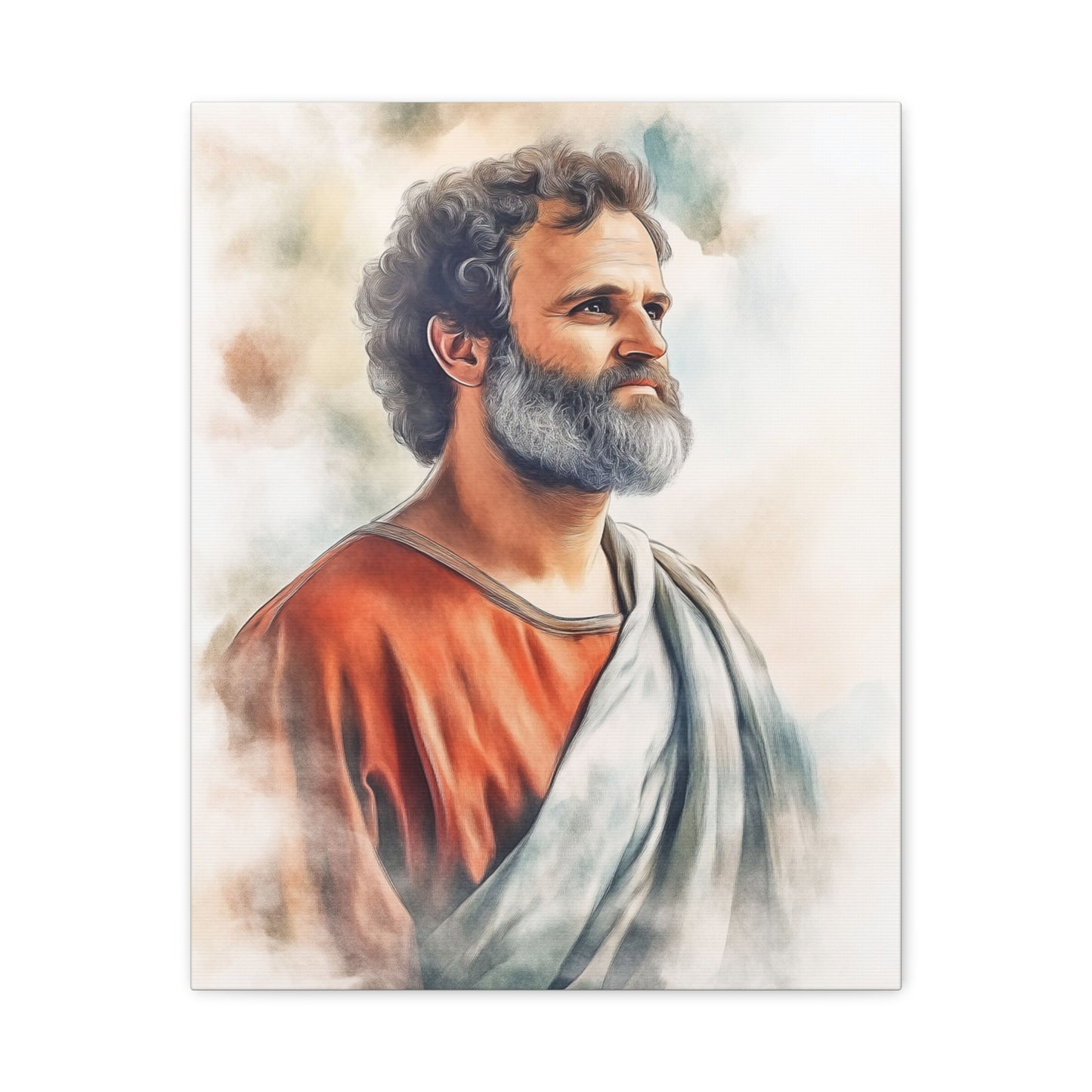 Ready to Hang - St. Paul the Apostle watercolor Catholic Canvas Wall Art, Christian Decor
