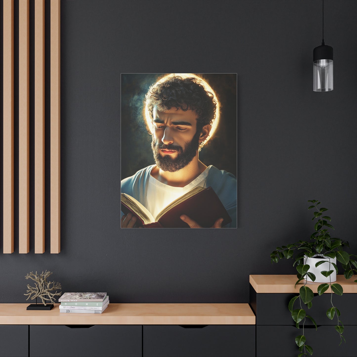 St. Barnabas Canvas Print, Catholic Decor Wall, Gift Religious Christian